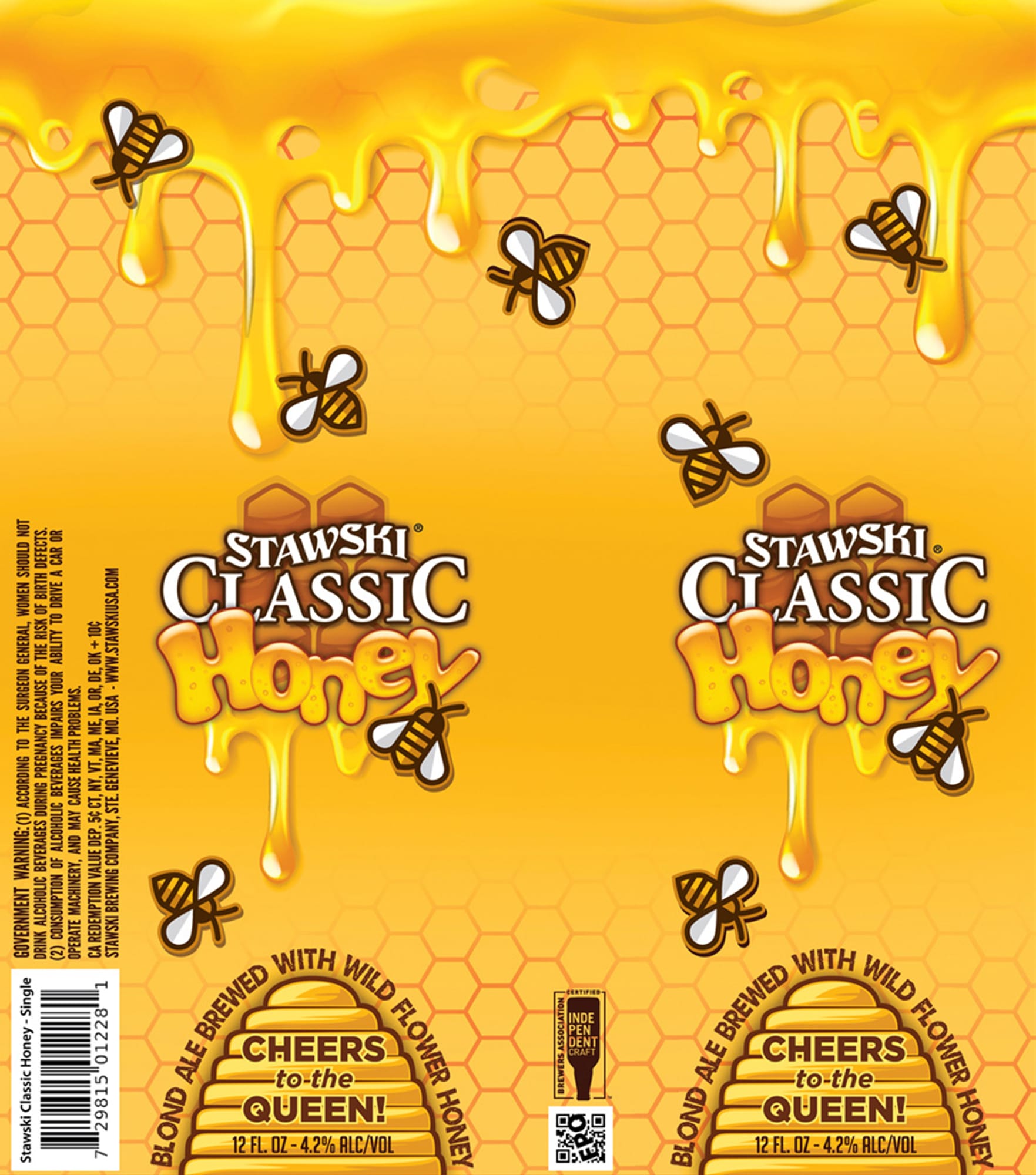 Classic Honey by Stawski Beer Co. - beer label