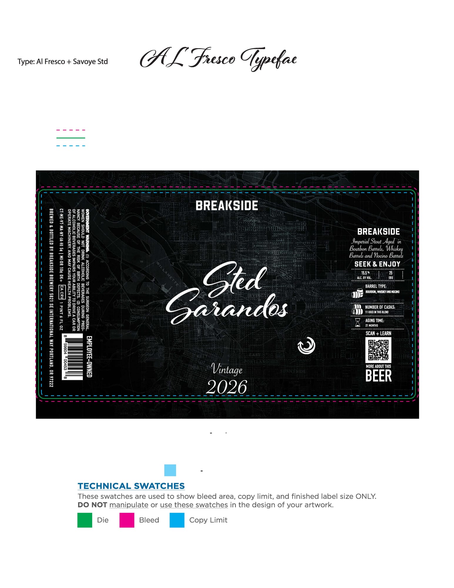 Sted Garlandes by Breakside Brewery - beer label