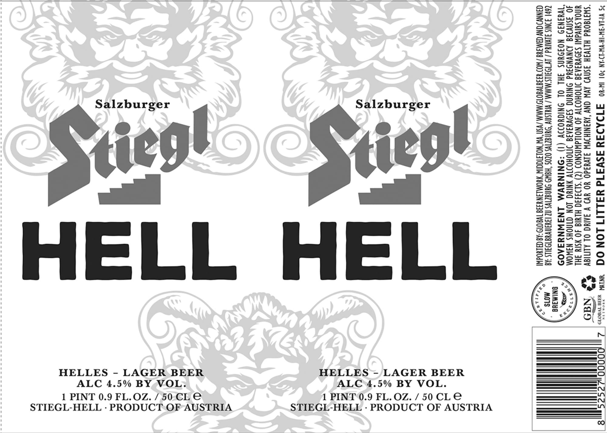 Salzburger Hell by Stiegl - beer label