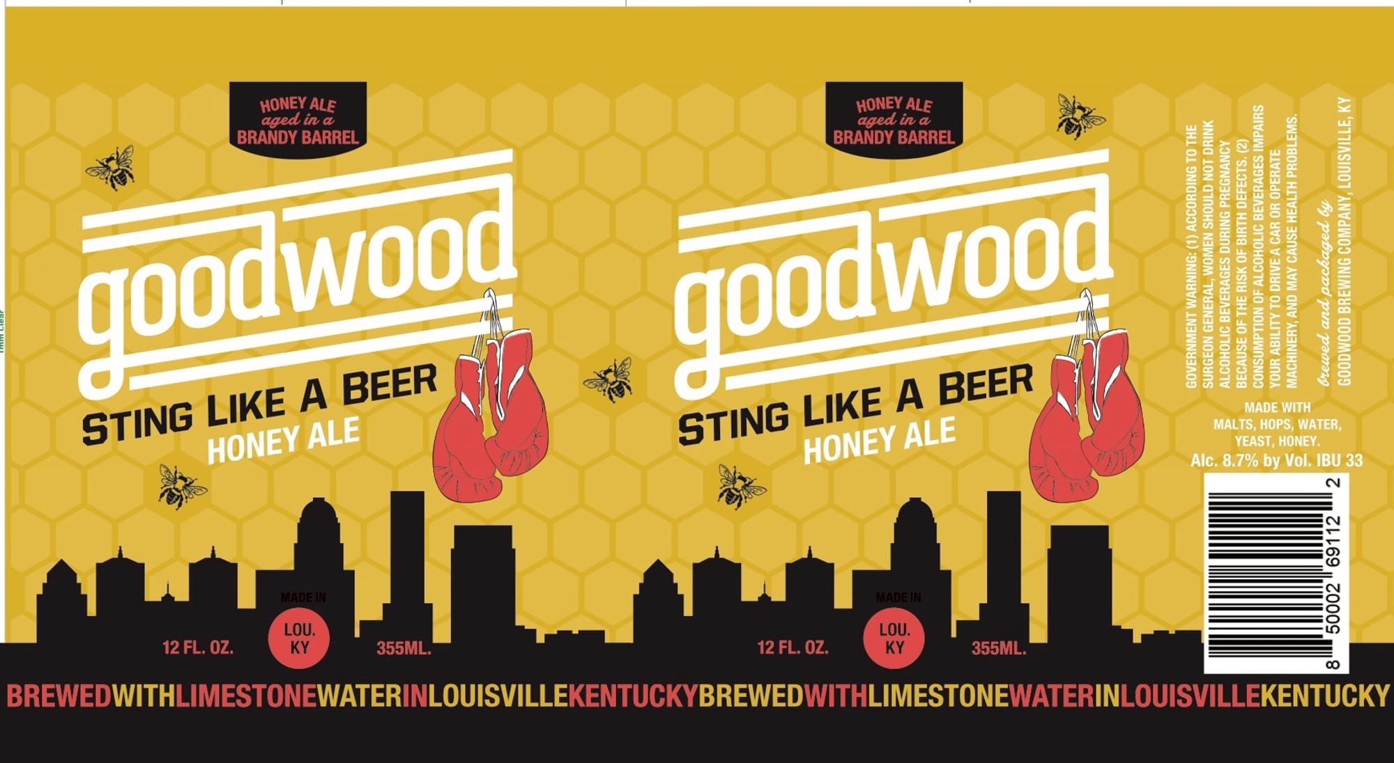 Sting Like a Beer by Goodwood Brewing Company - beer label