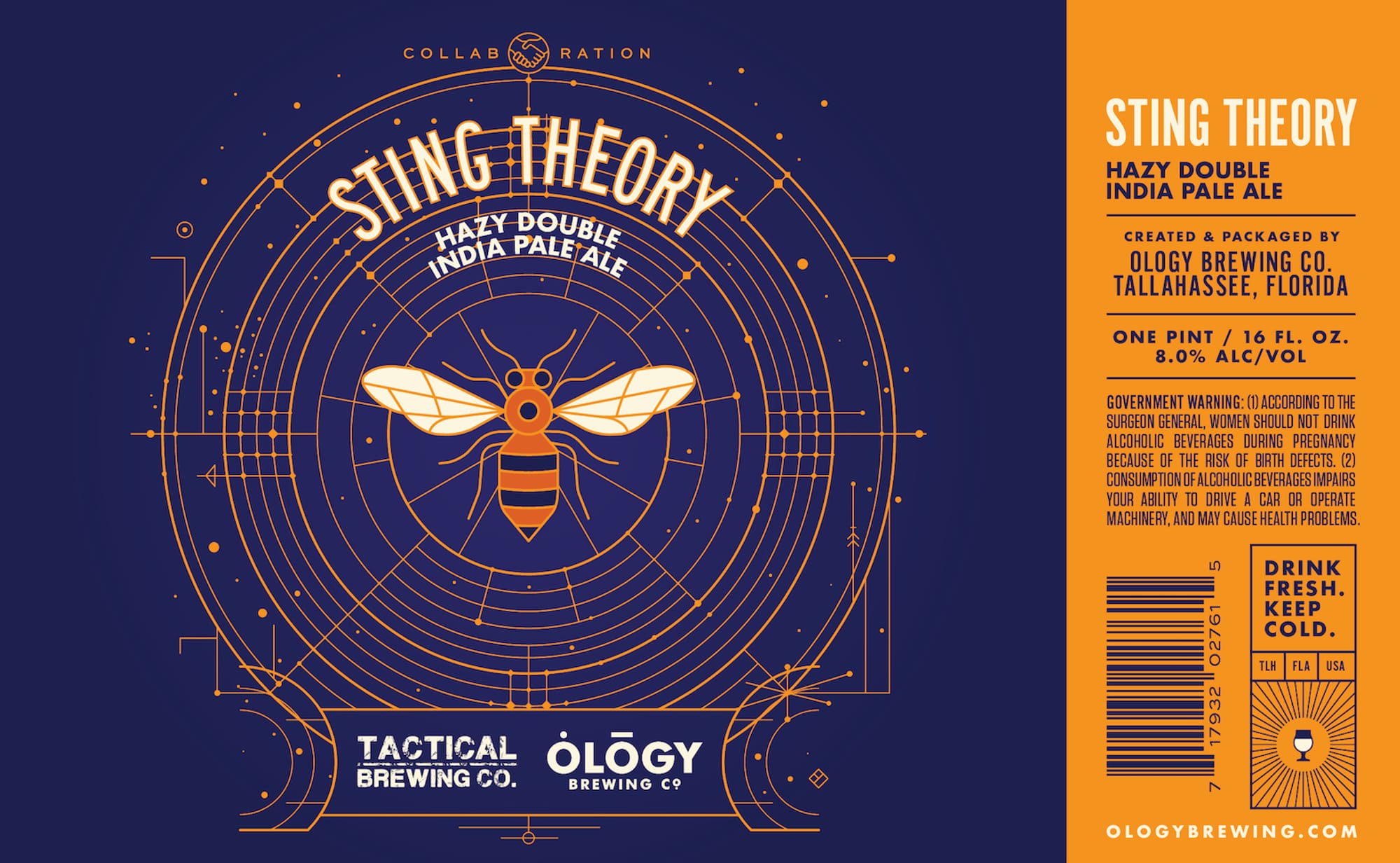 Sting Theory by Ology Brewing Co. - beer label