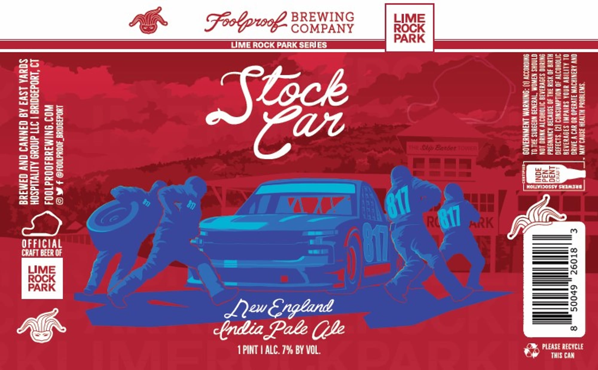 Stock Car by Foolproof Brewing Company - beer label