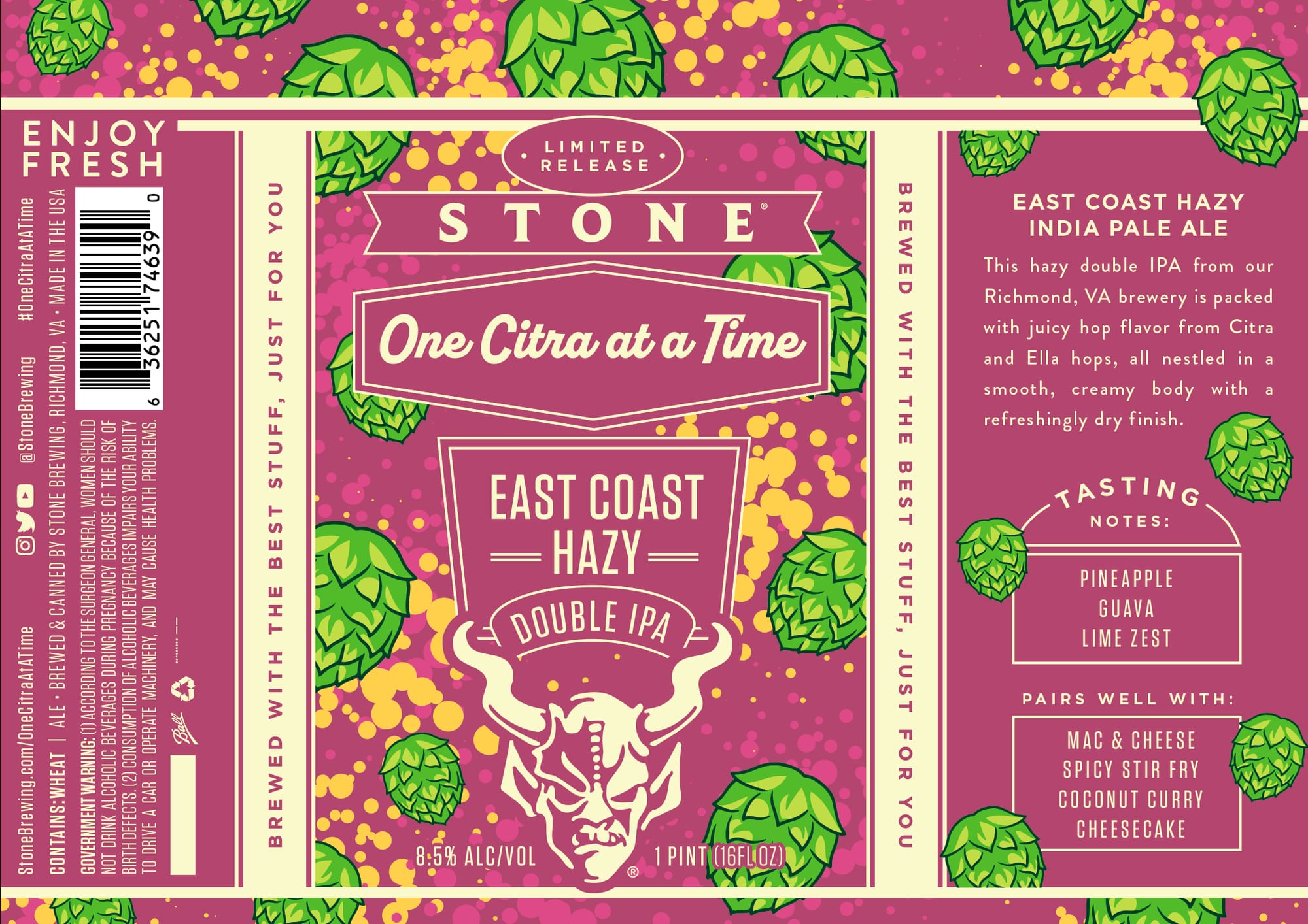 One Citra at a Time by Stone Brewing - beer label