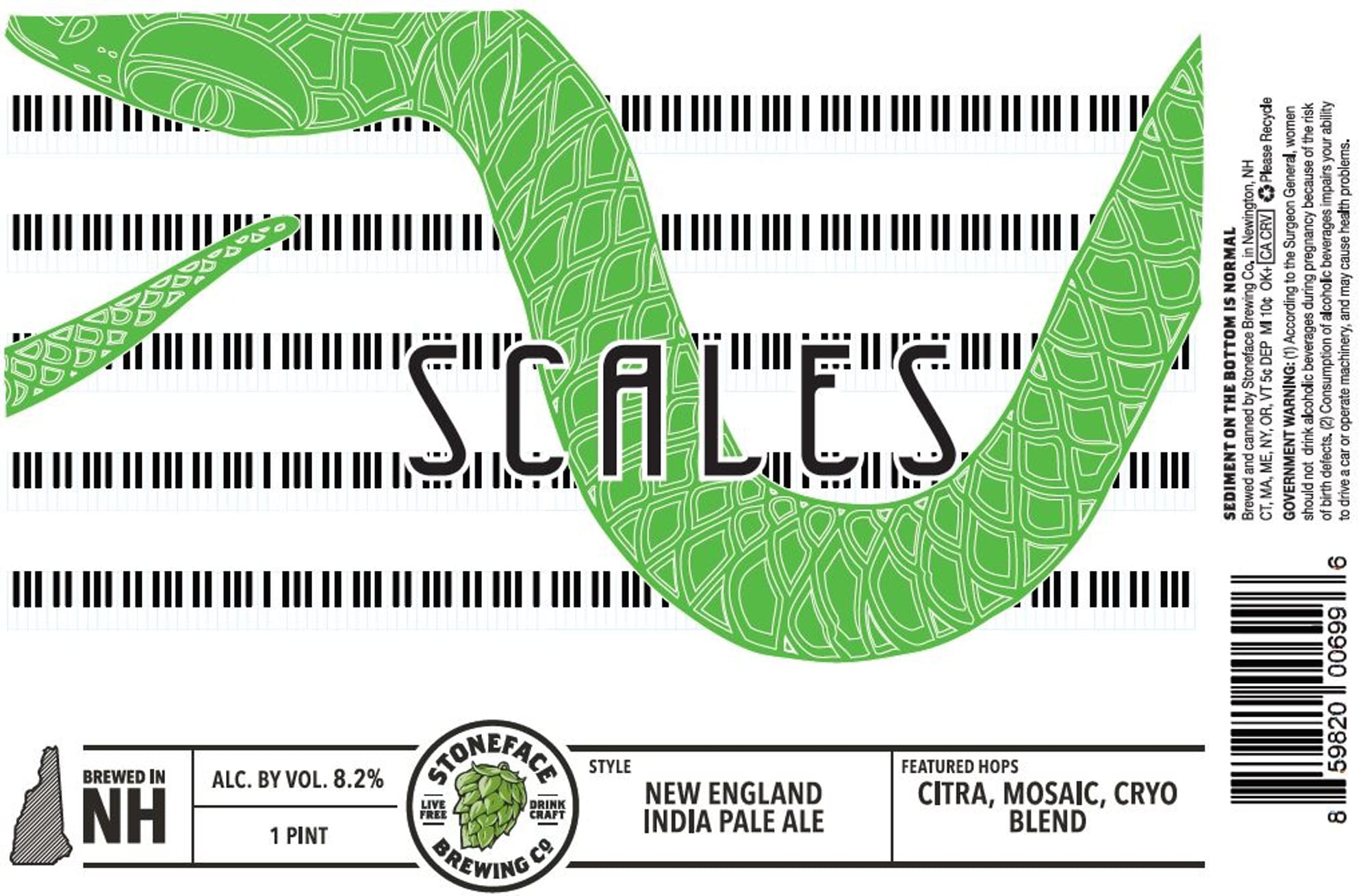 Scales by Stoneface Brewing Co. - beer label