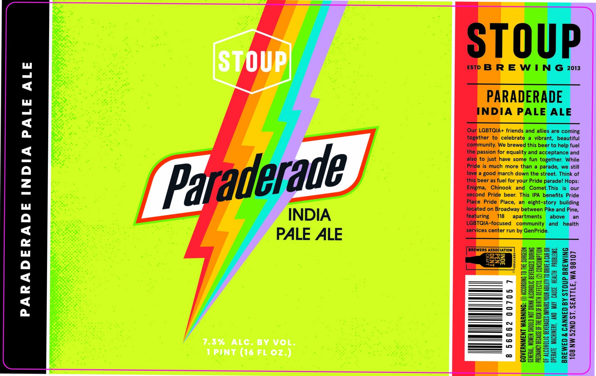 Paraderade by Stoup Brewing - beer label