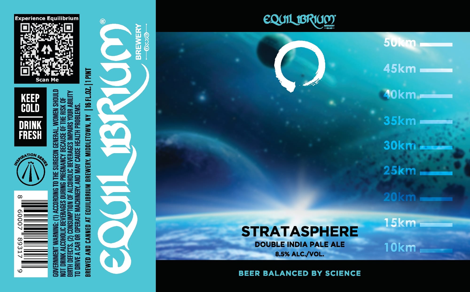 Stratasphere by Equilibrium Brewery - beer label