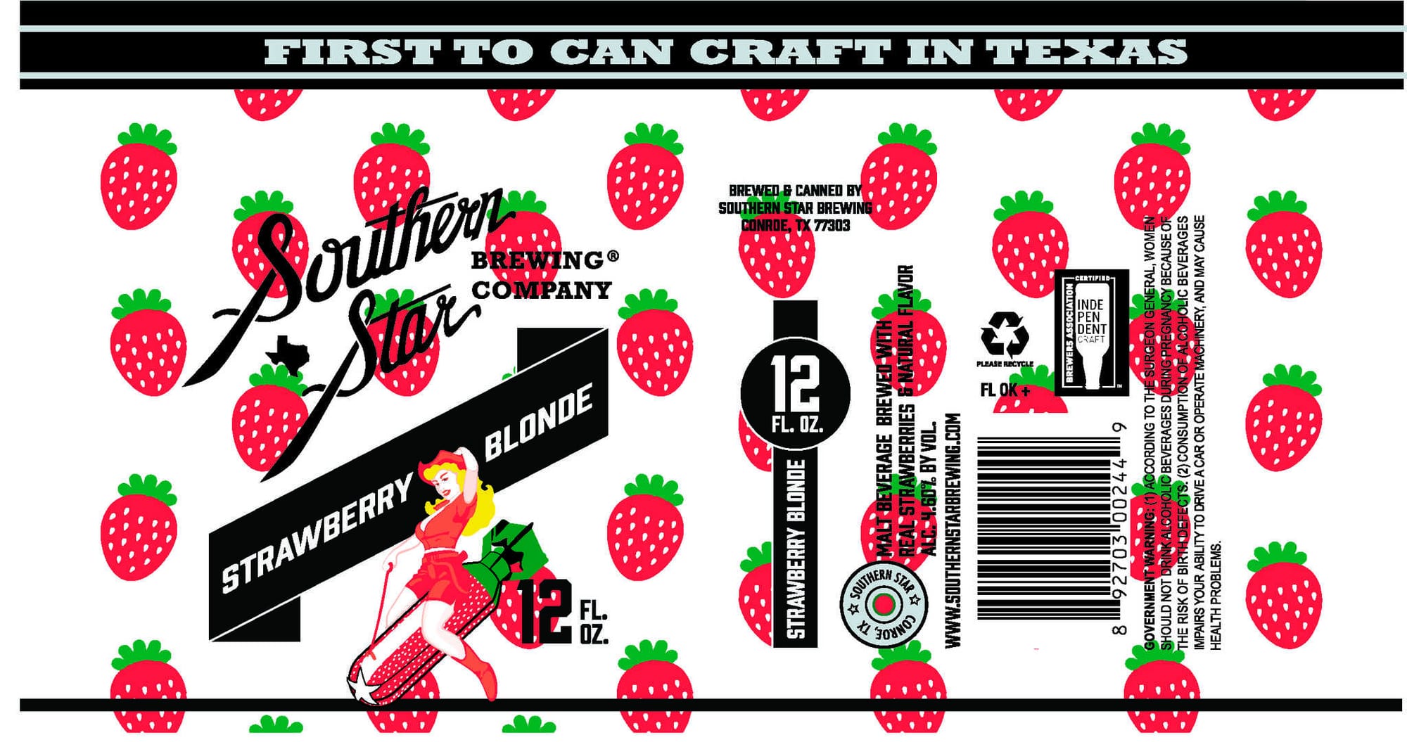 Strawberry Blonde by Southern Star Brewing Company - beer label