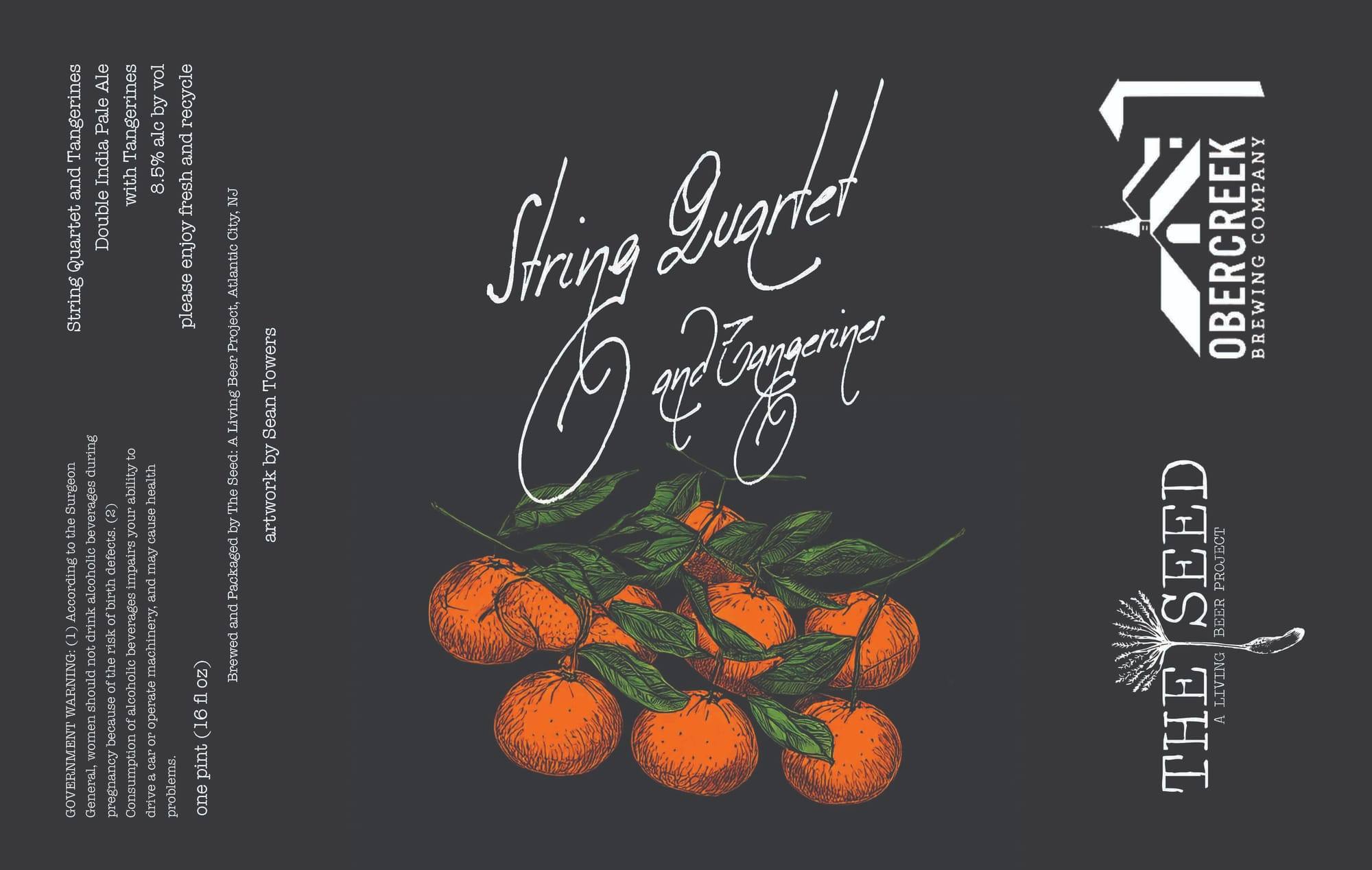 String Quarter by Obercreek Brewing Company - beer label