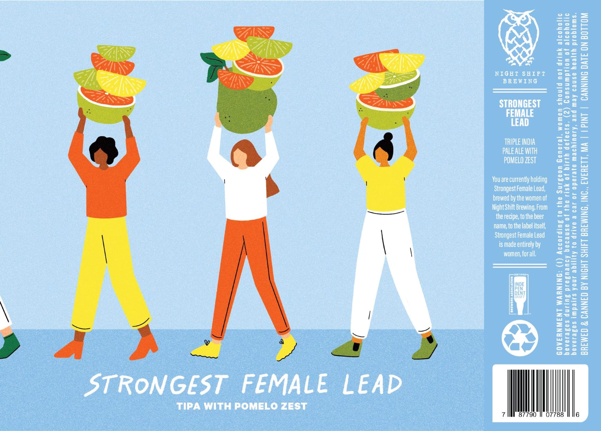 Strongest Female Lead by Night Shift Brewing - beer label
