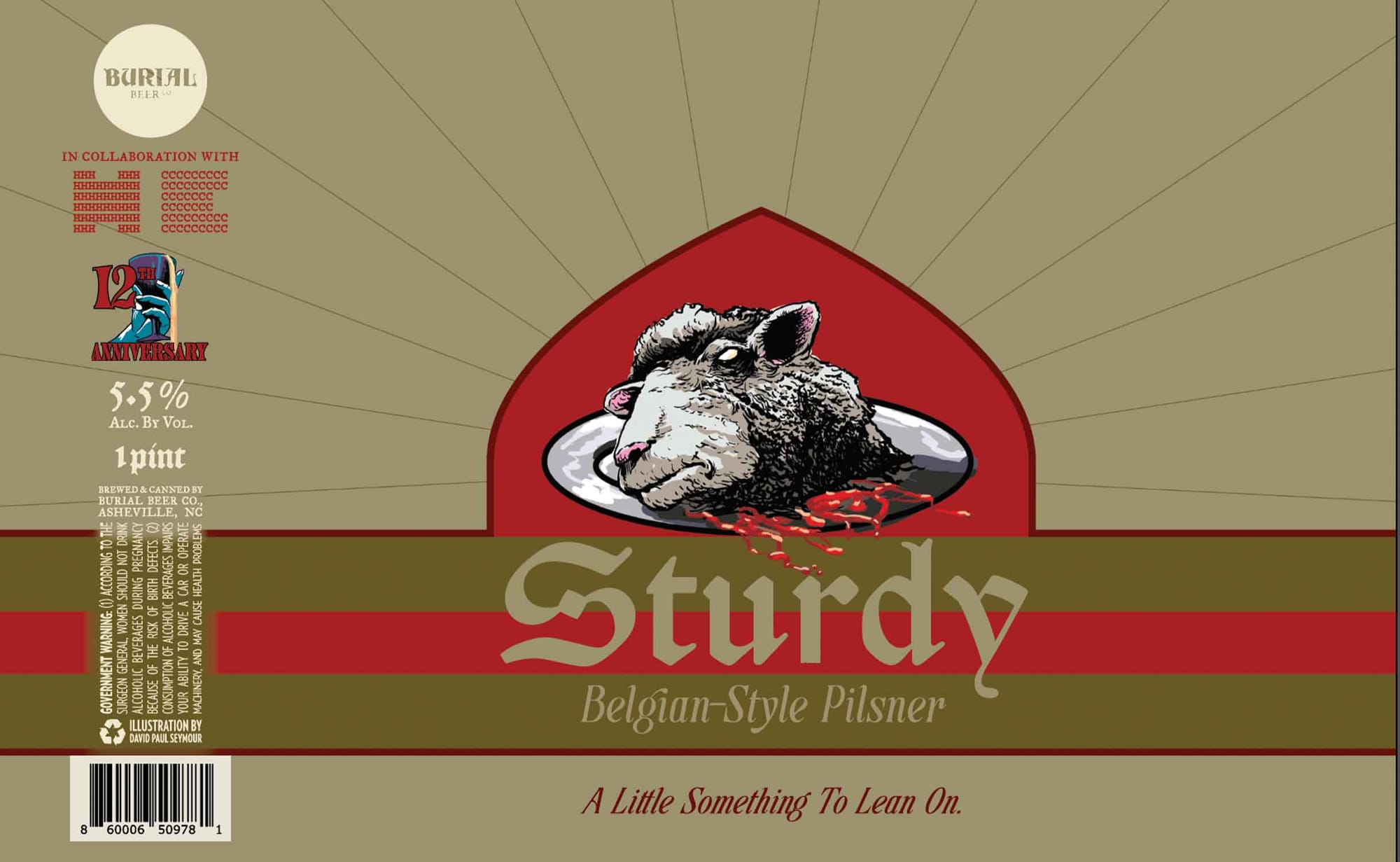 Sturdy by Burial Beer Co. - beer label