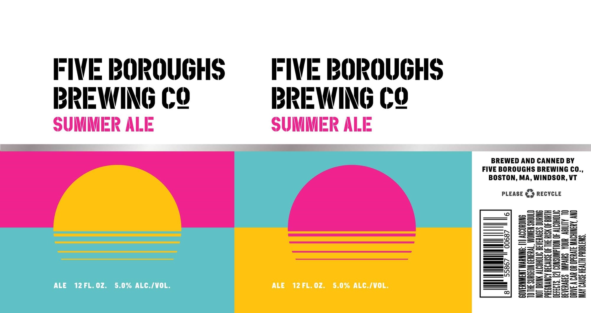 Summer Ale by Five Boroughs Brewing Co. - beer label