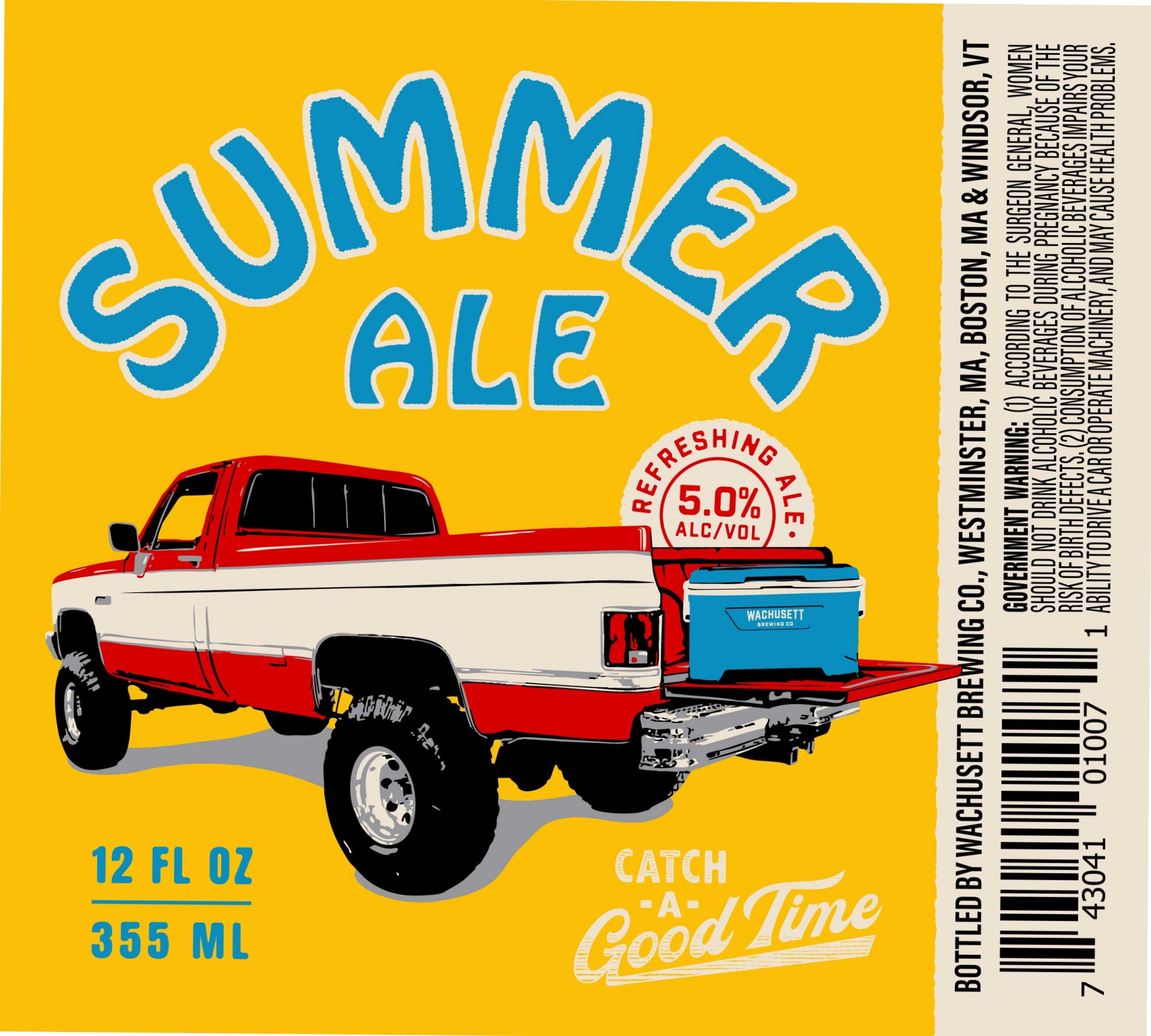 Summer Ale by Wachusett Brewing Co. - beer label