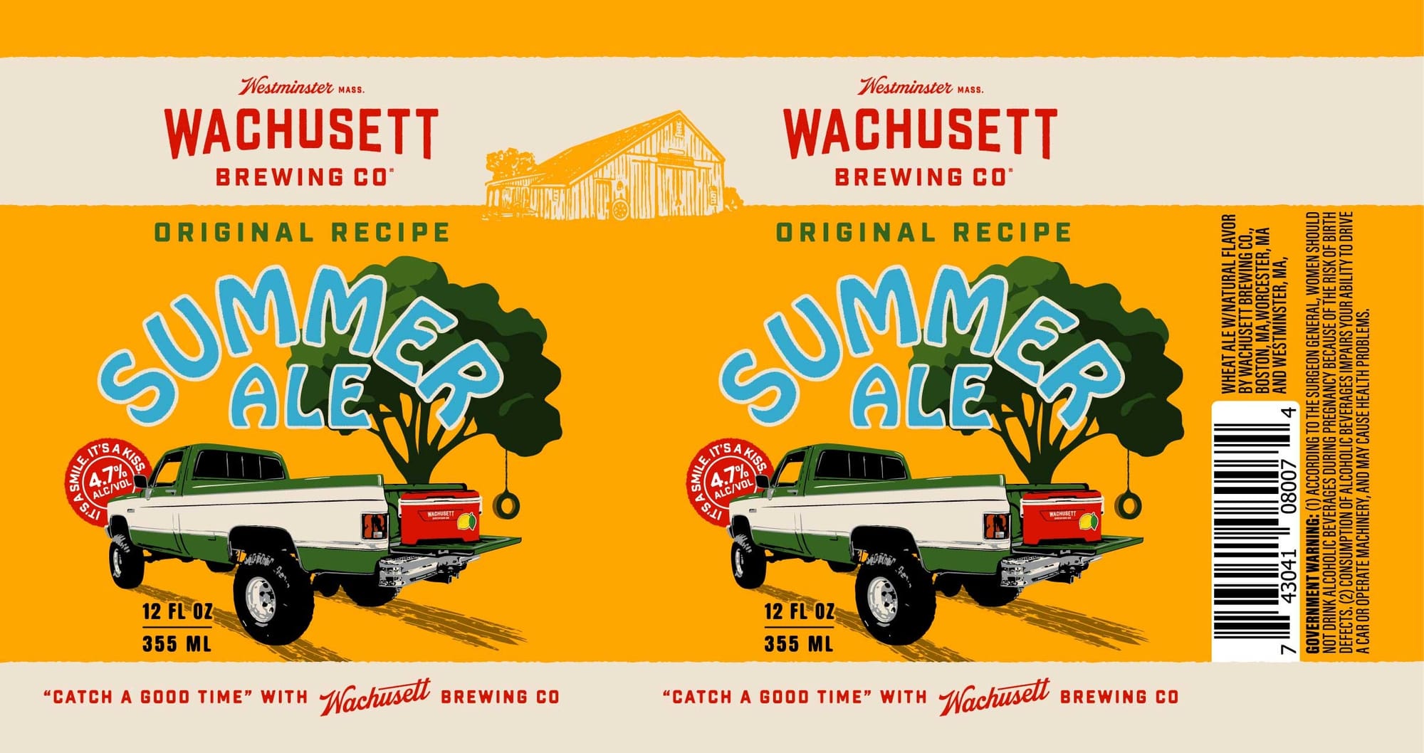 Summer Ale by Wachusett Brewing Co. - beer label