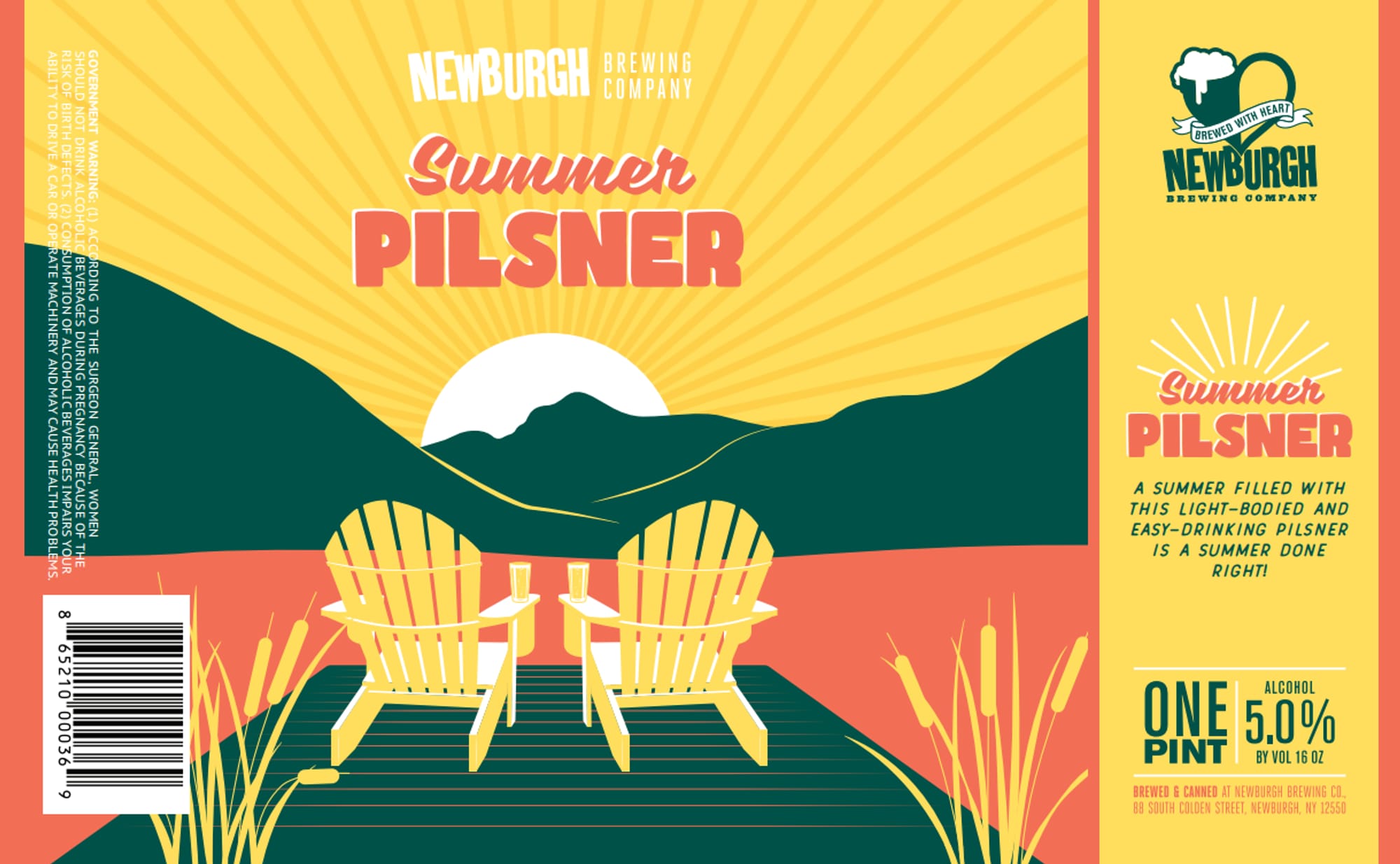 Summer Pilsner by Newburgh Brewing Company - beer label
