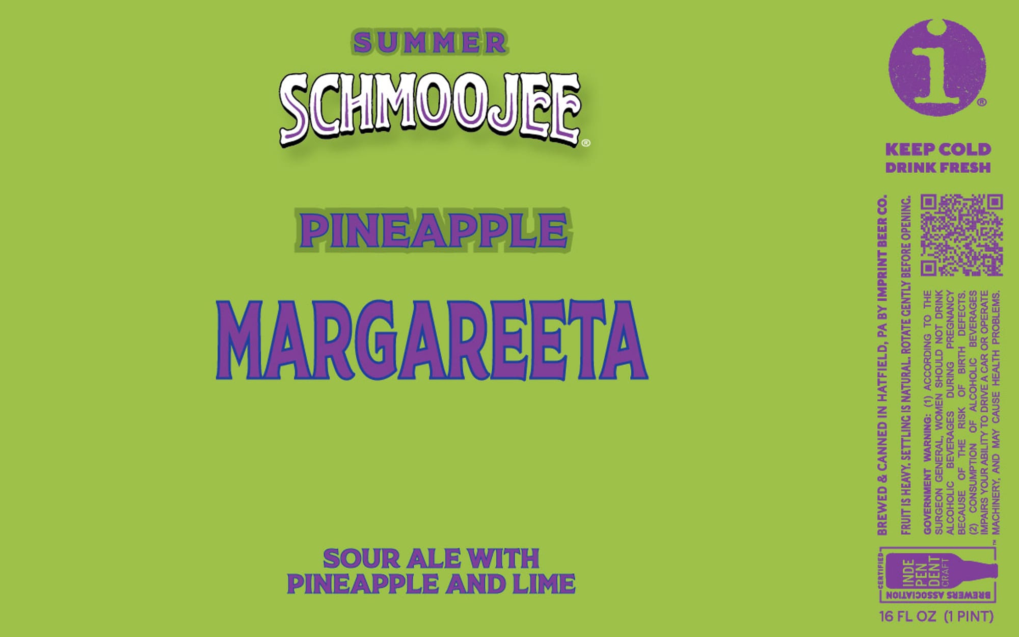 Summer Schmooje by Imprint Beer Co. - beer label