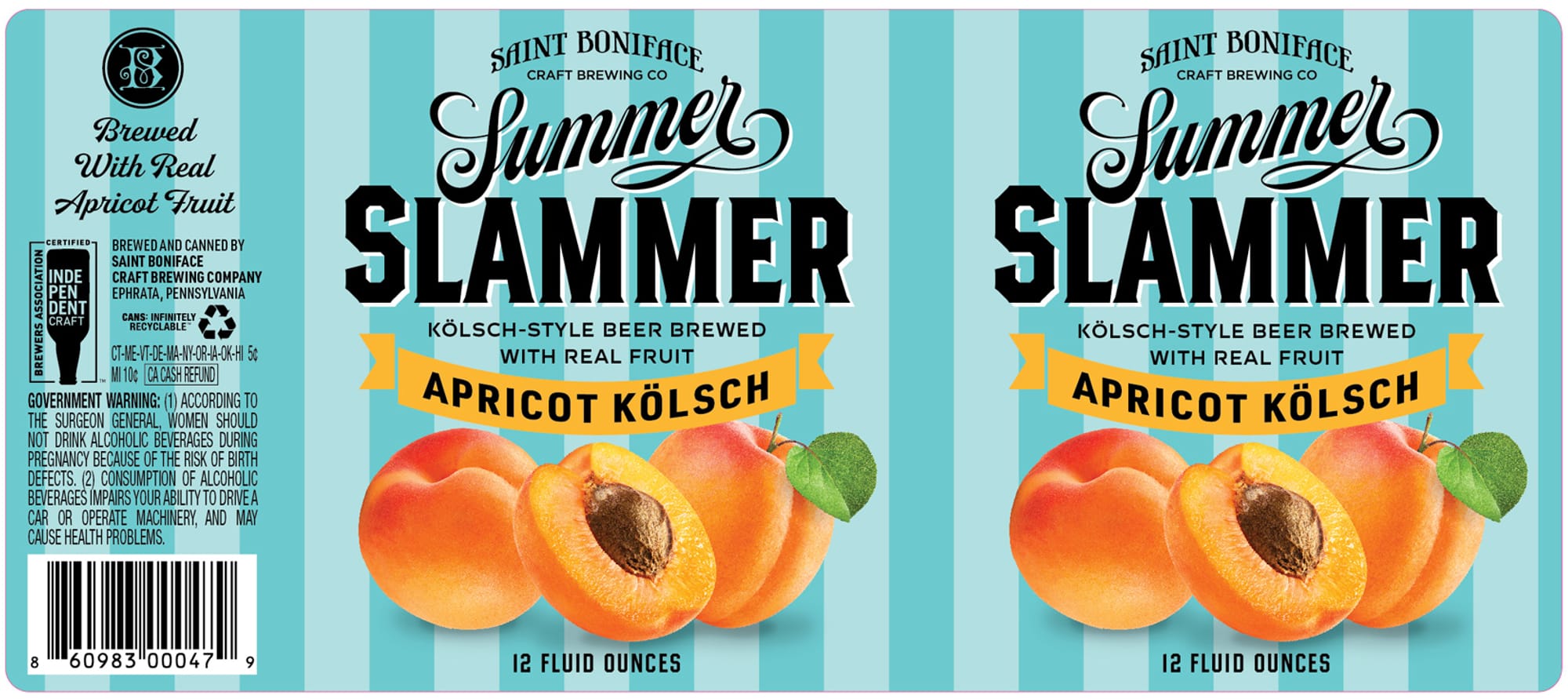 Summer Slammer by Saint Boniface Craft Brewing Co. - beer label
