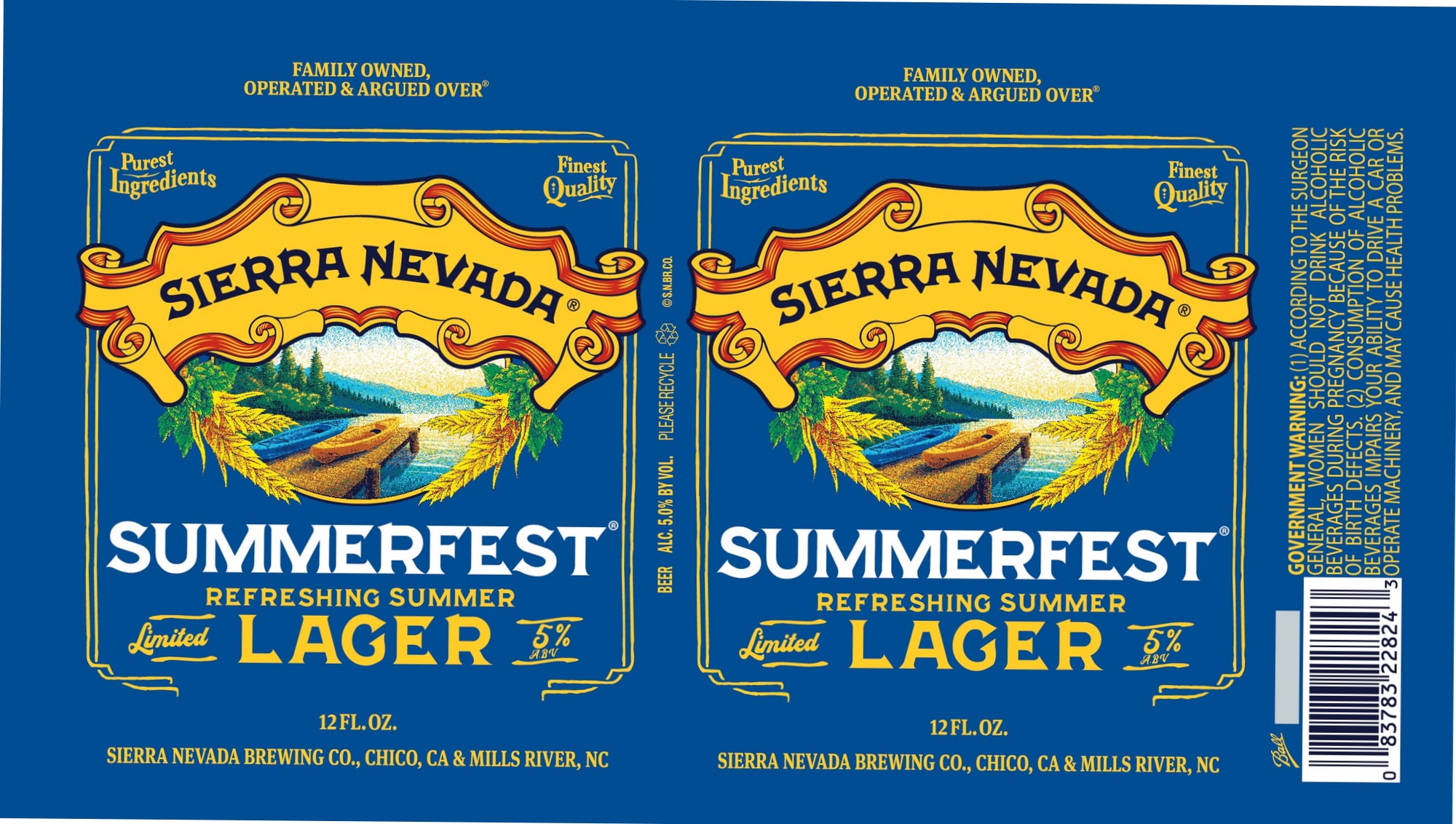 Summerfest Lager by Sierra Nevada Brewing Co. - beer label