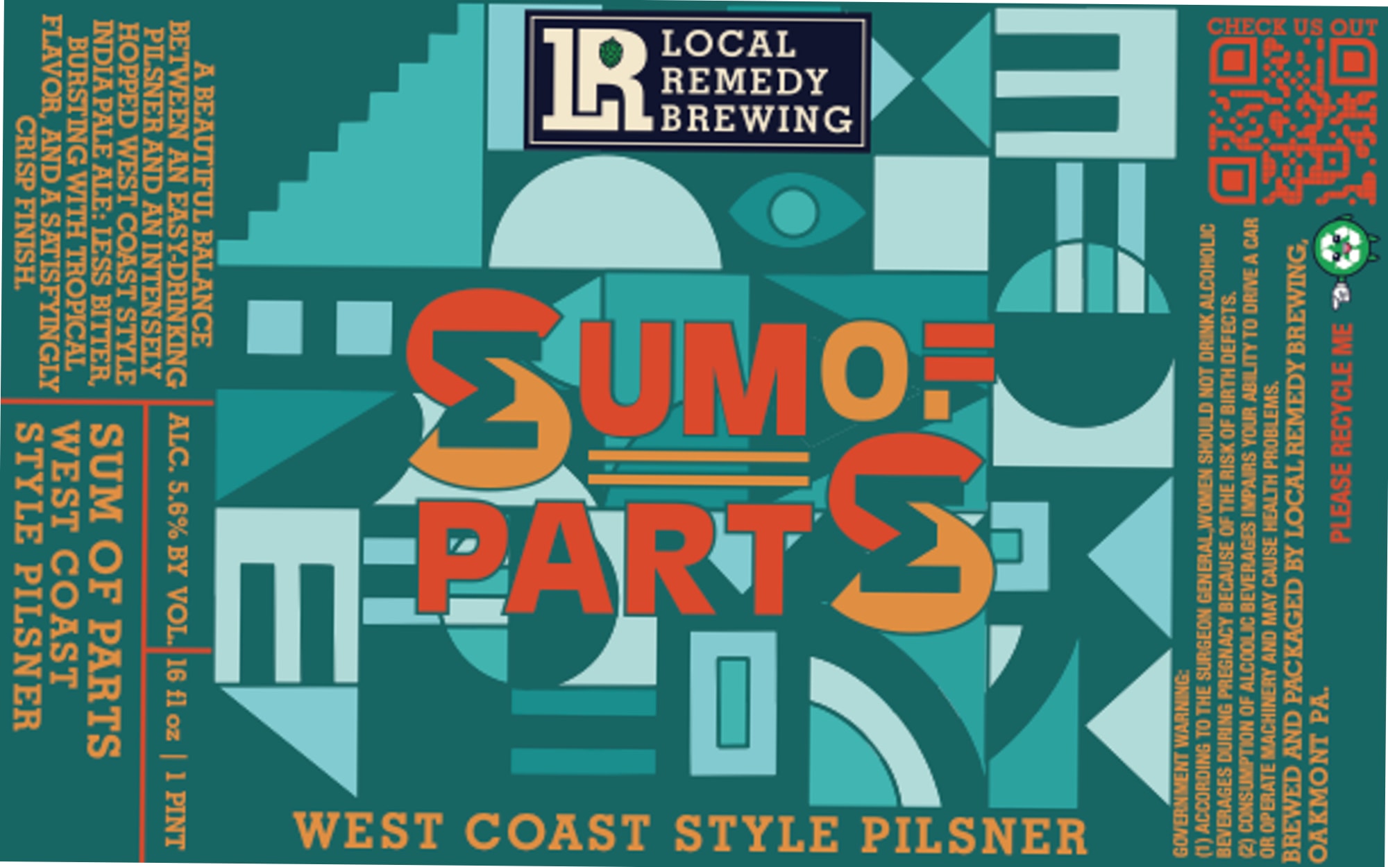 Sumo of Parts by Local Remedy Brewing - beer label