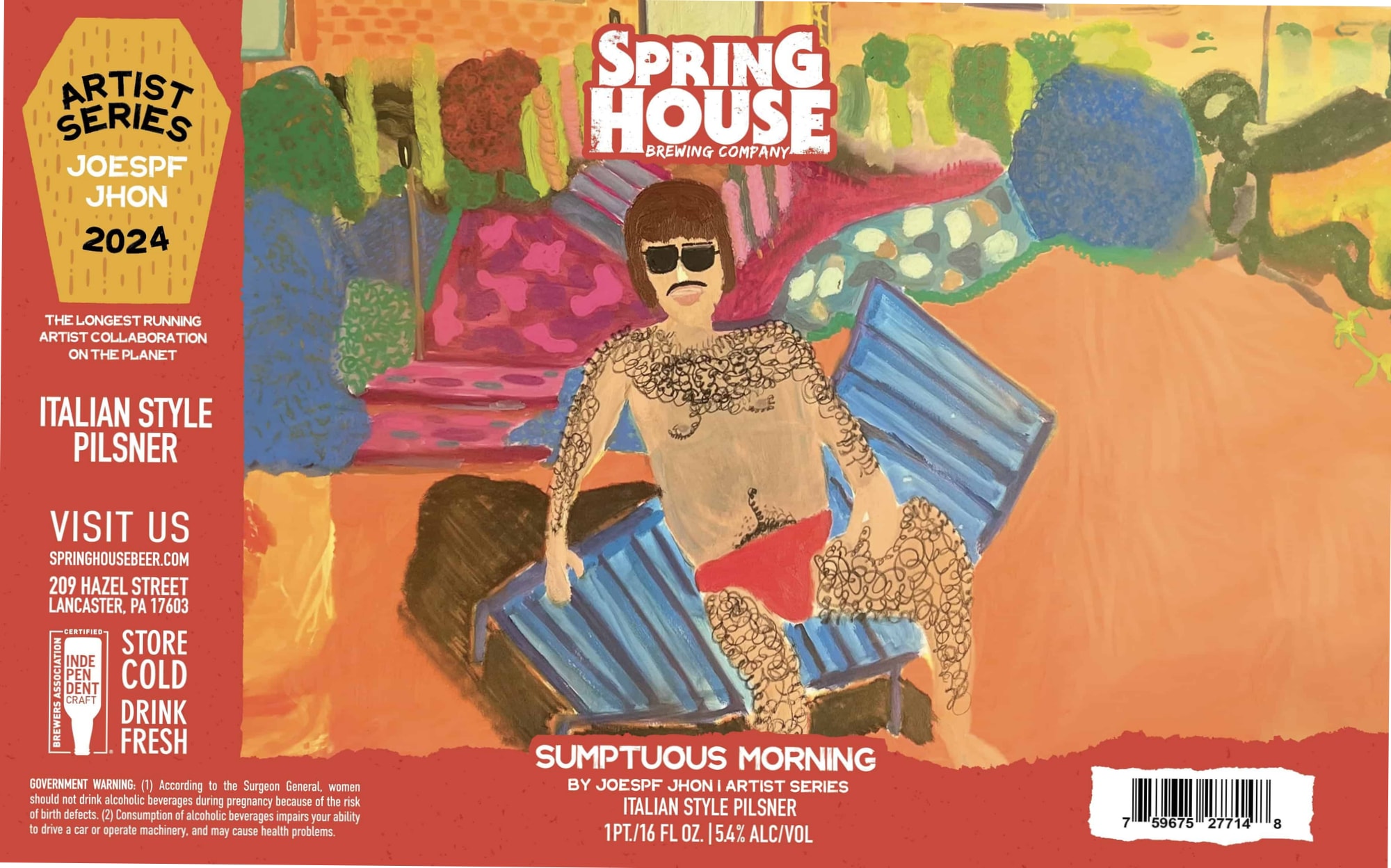 Sumptuous Morning by Spring House Brewing Company - beer label
