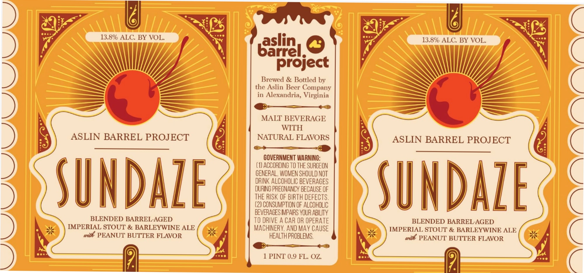 Sundaze by Aslin Barrel Project - beer label