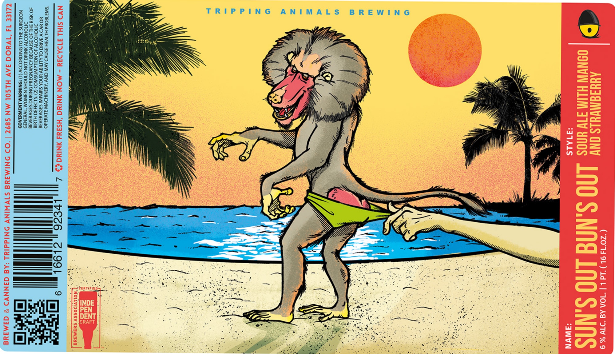 Sun’s Out Bun’s Out by Tripping Animals Brewing - beer label