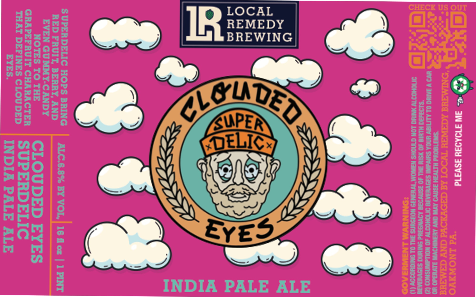 Super Delic Eyes by Local Remedy Brewing - beer label