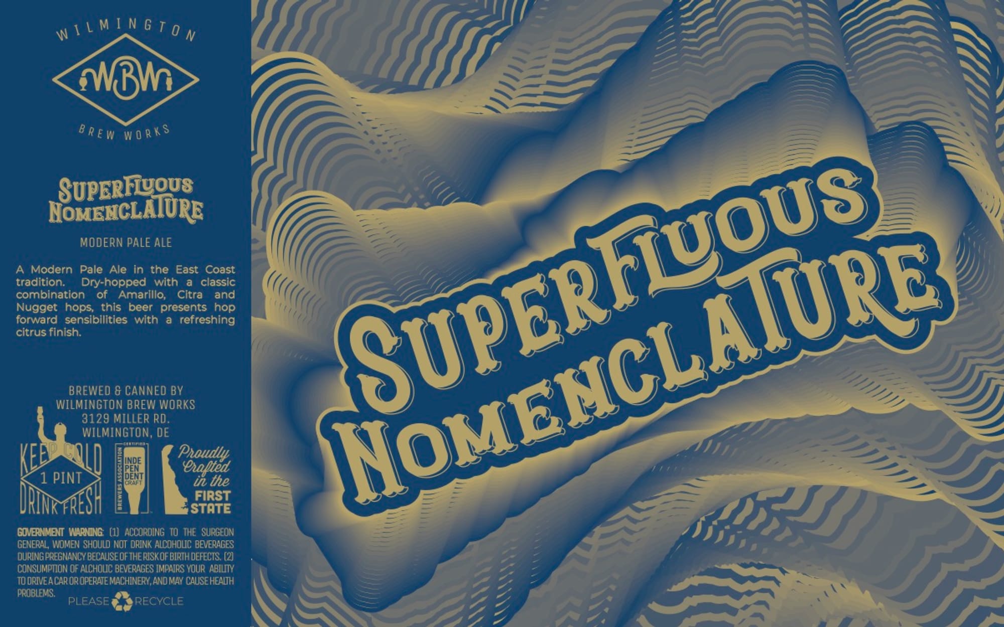 Superfluous Nomenclature by Wilmington Brew Works - beer label