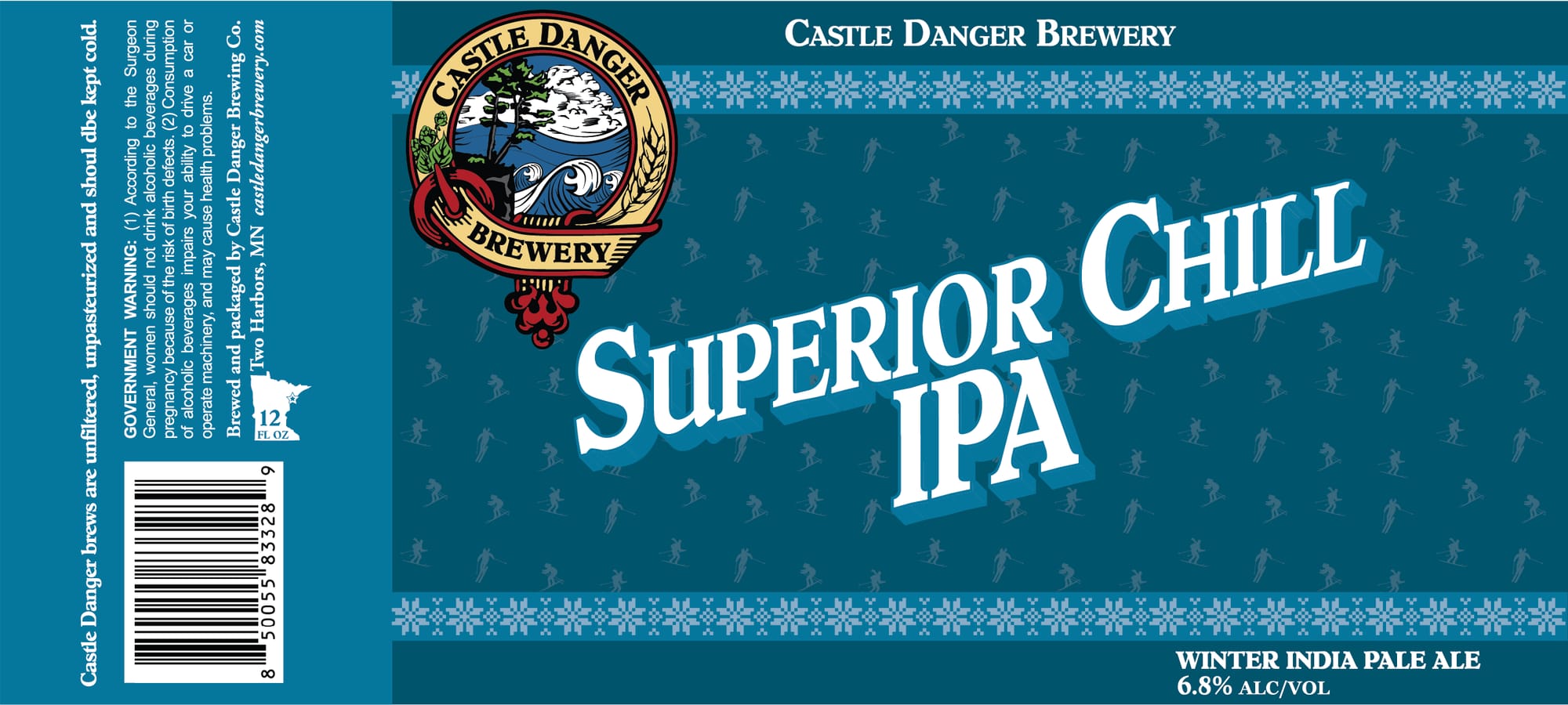 Superior IPA by Castle Danger Brewery - beer label