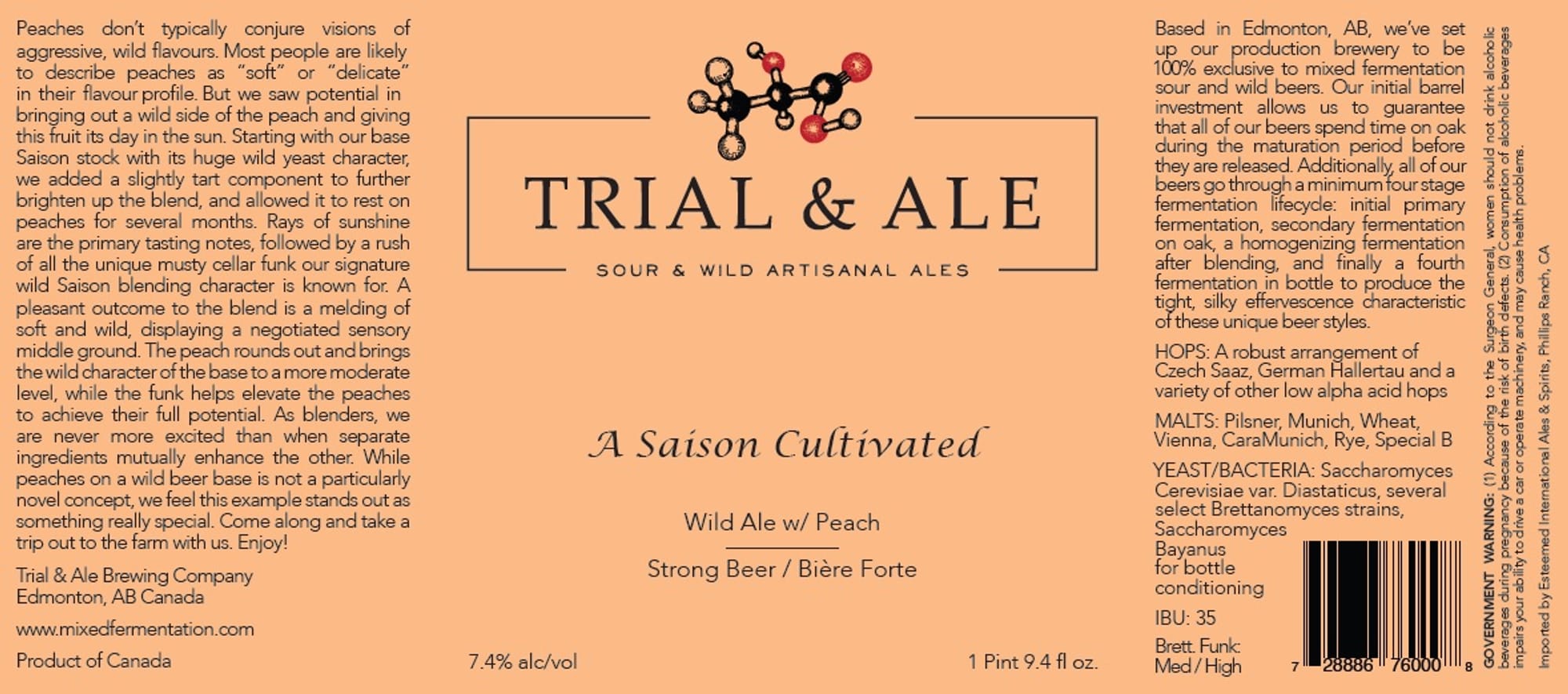 Surgeon General by Trial & Ale Brewing Company - beer label