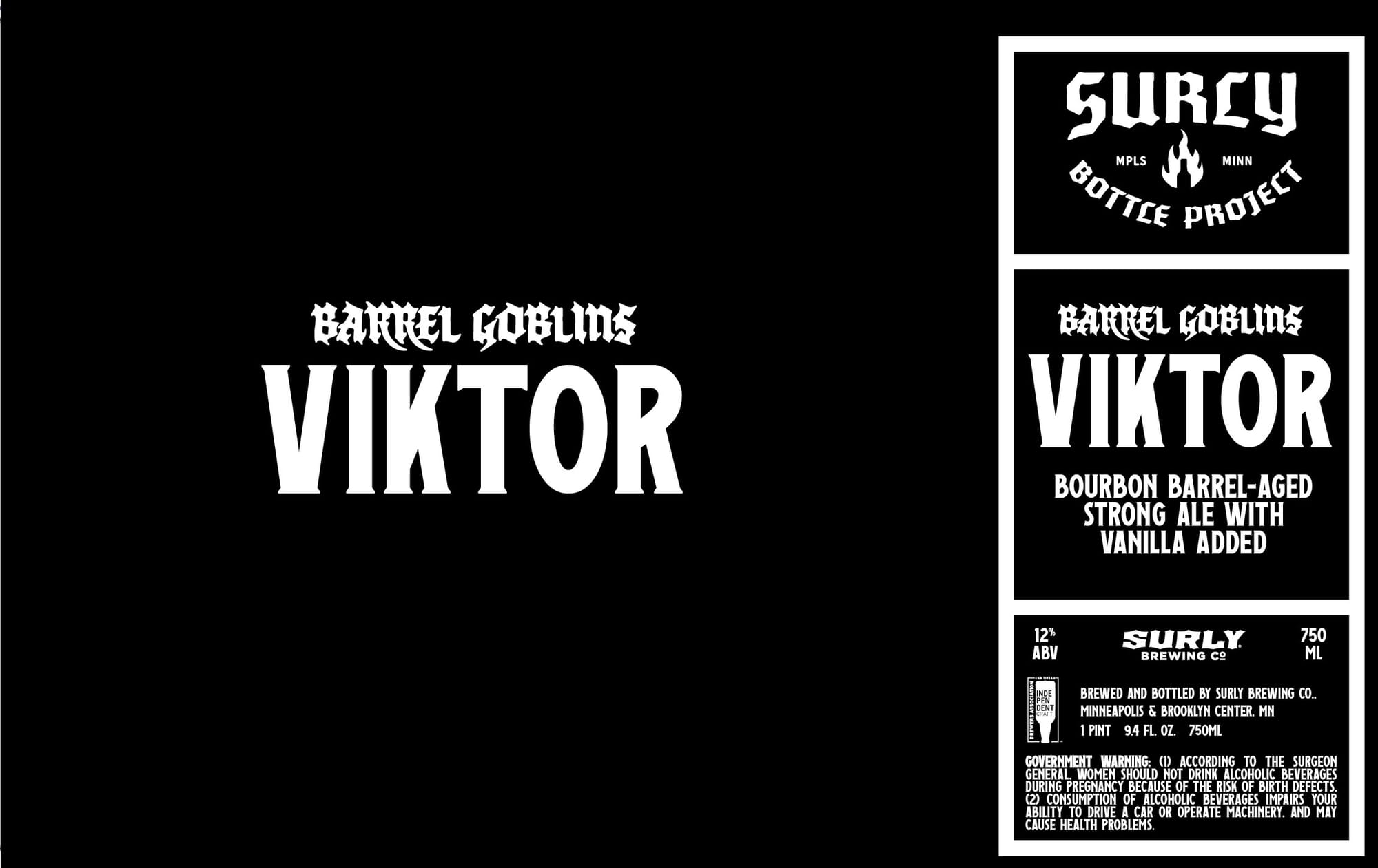 Barrel Goblins Viktor by Surly Brewing Co. - beer label