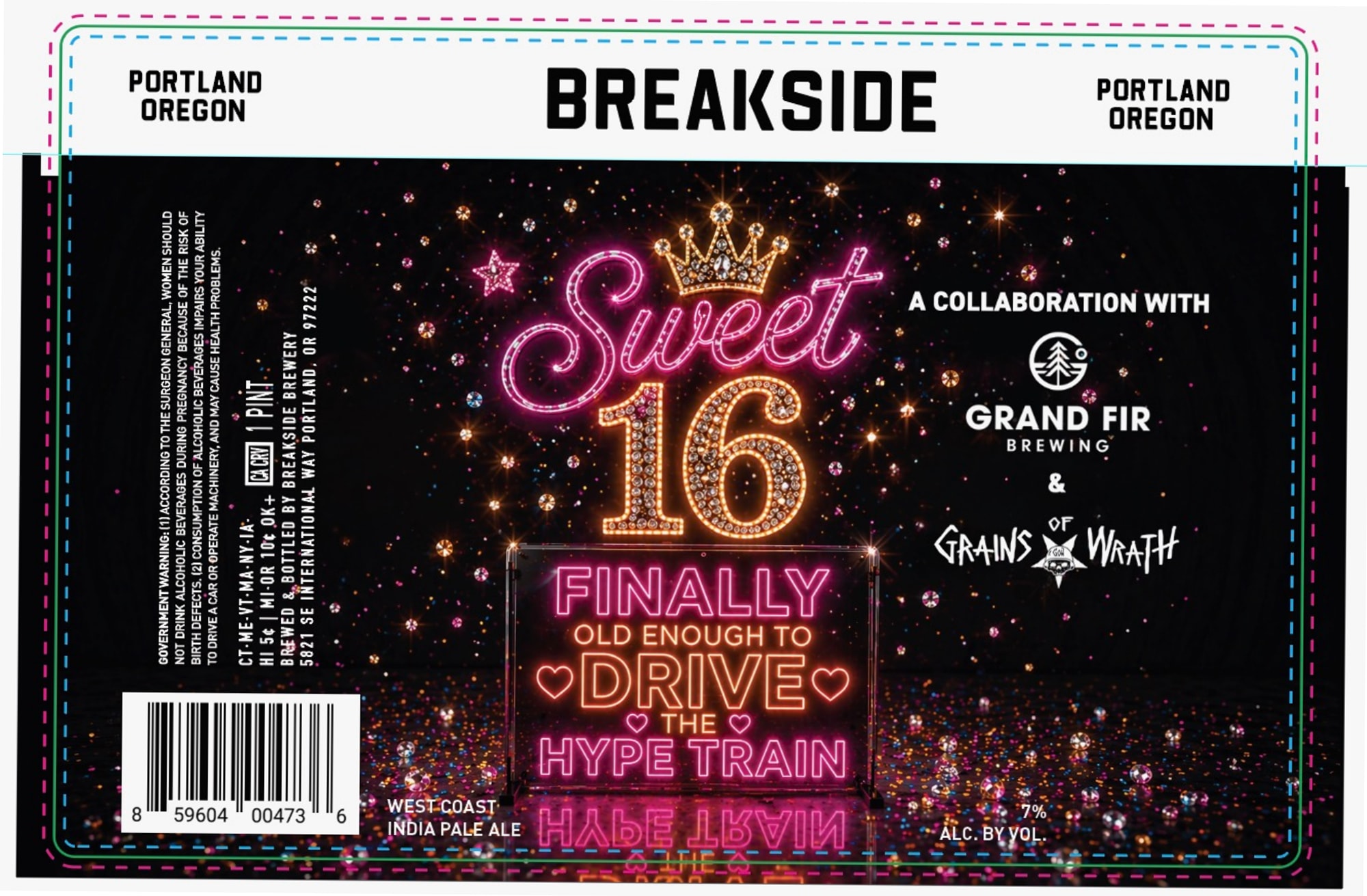 Sweet 16 by Breakside Brewery - beer label