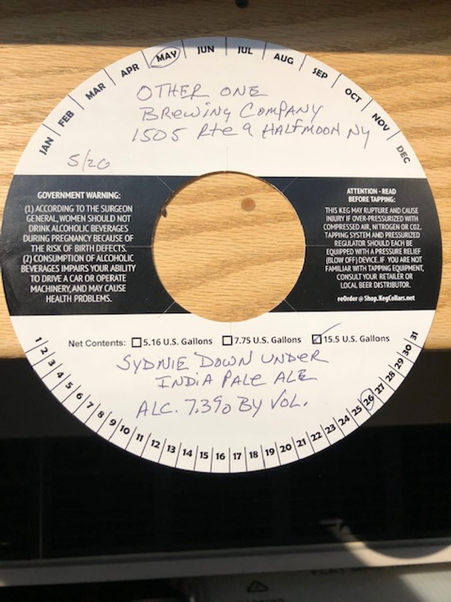 Sydnie Down Under by Other Half Brewing Company - beer label