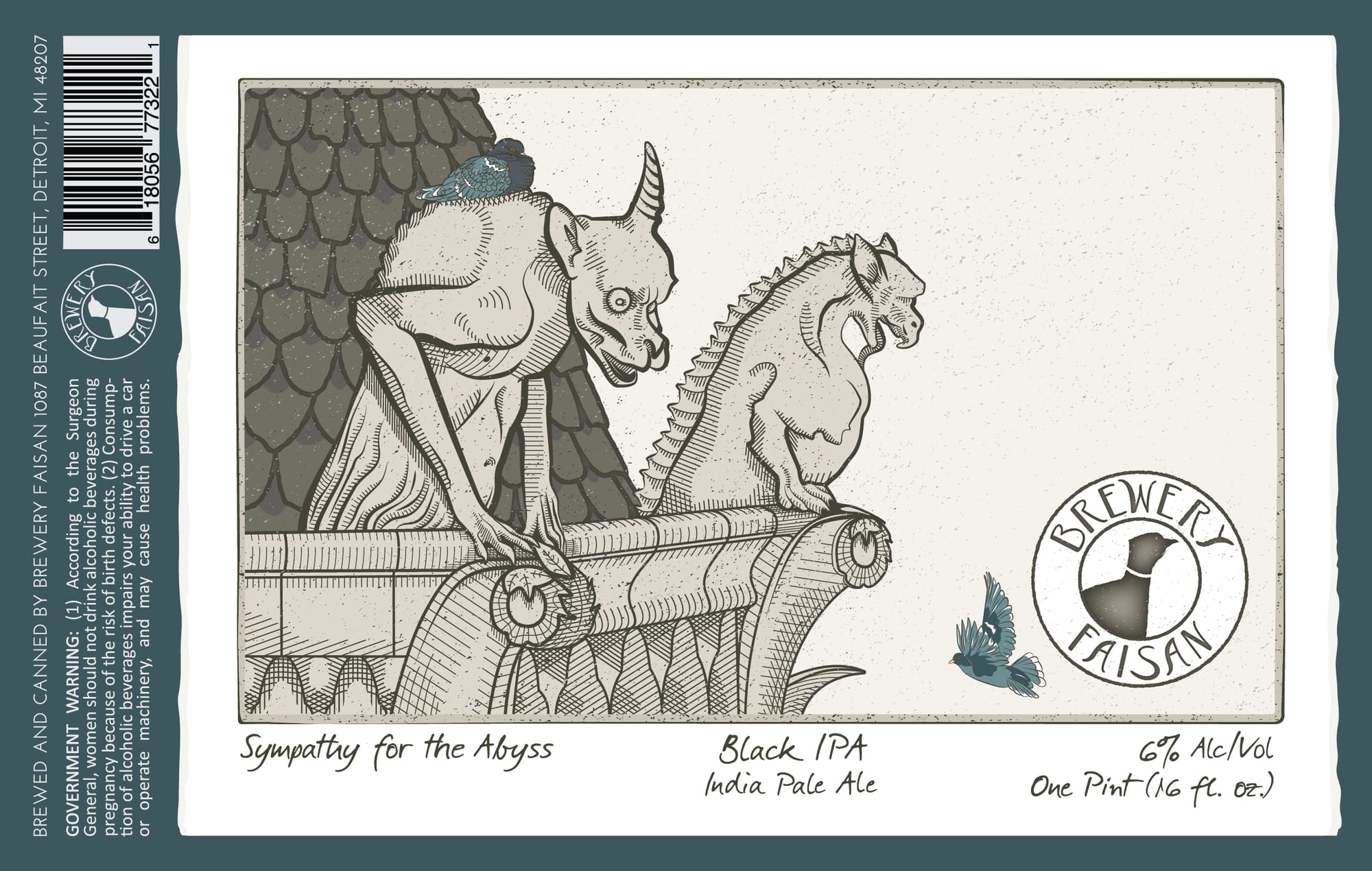 Sympathy for the Abyss by Brewery Faisan - beer label