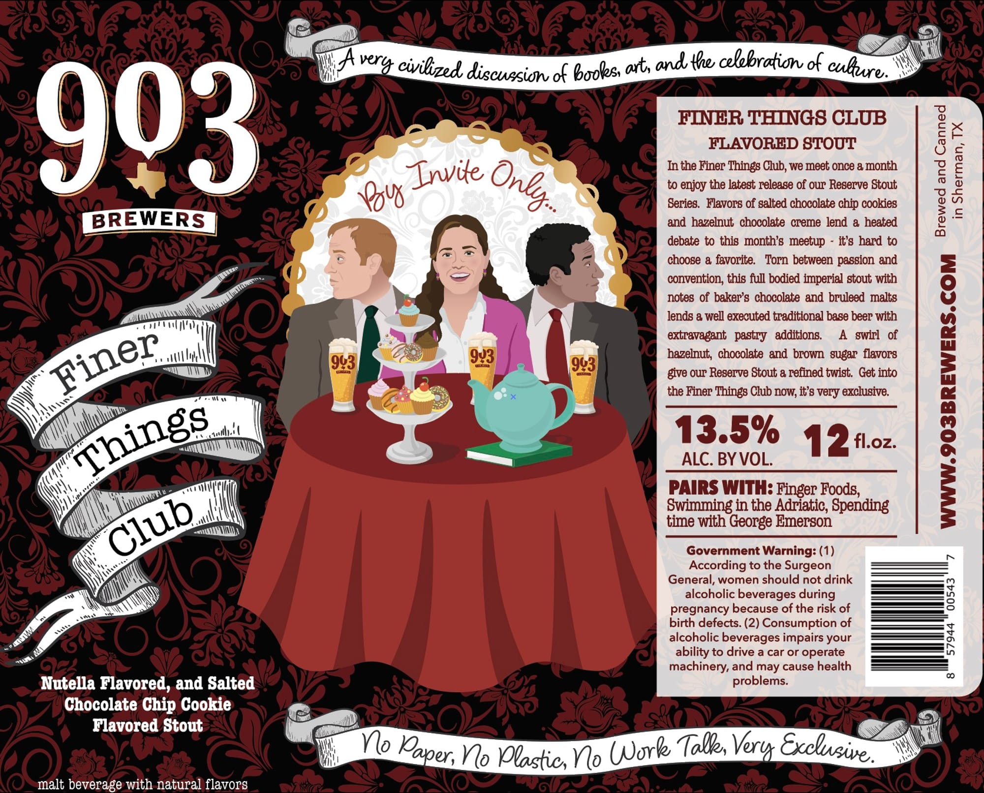 Finer Things Club by 903 Brewers - beer label