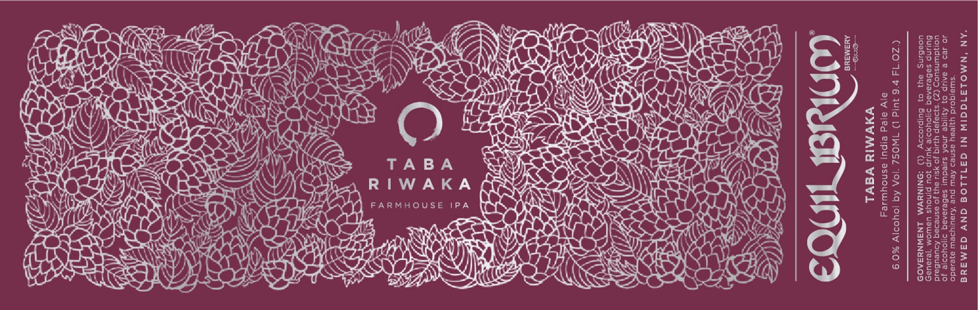 Taba Riwaaka by Equilibrium Brewery - beer label