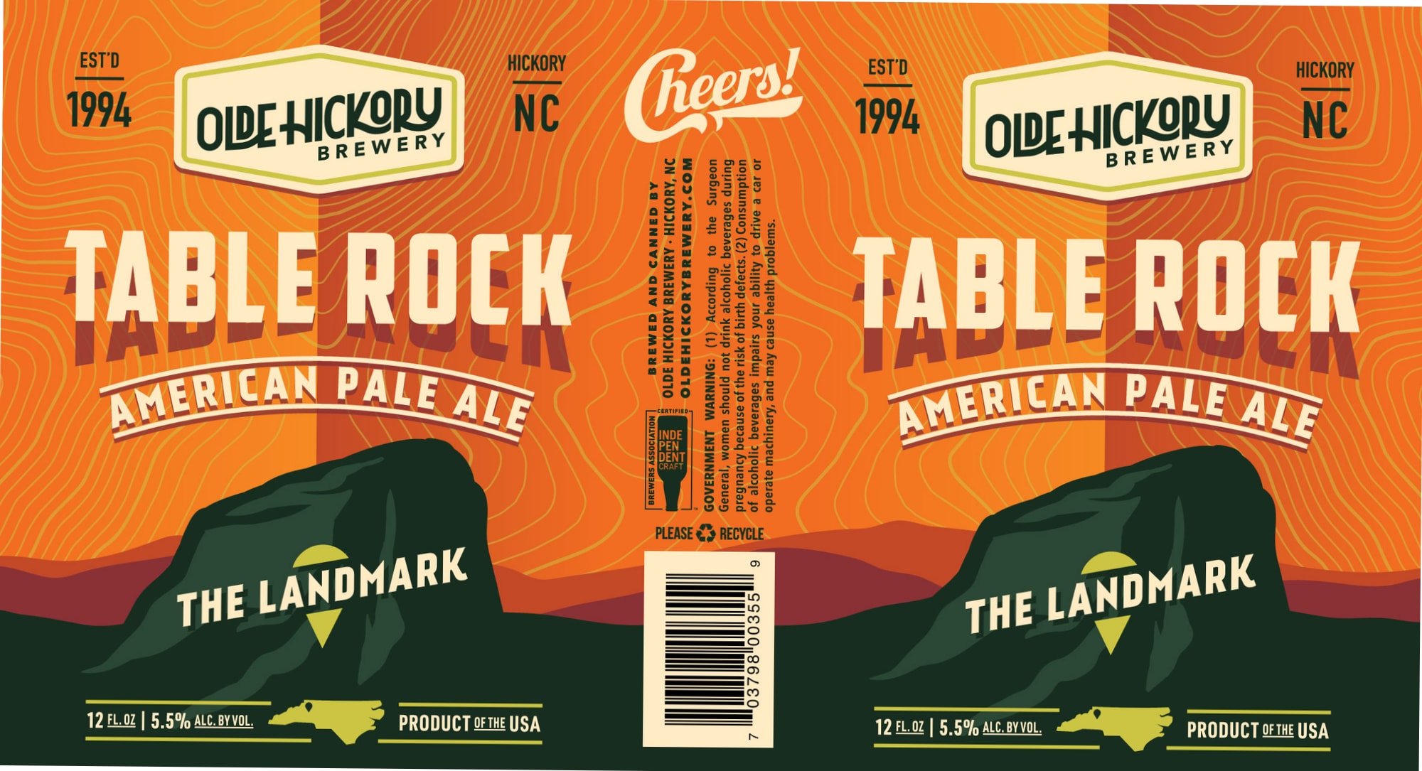 Table Rock by Olde Hickory Brewery - beer label