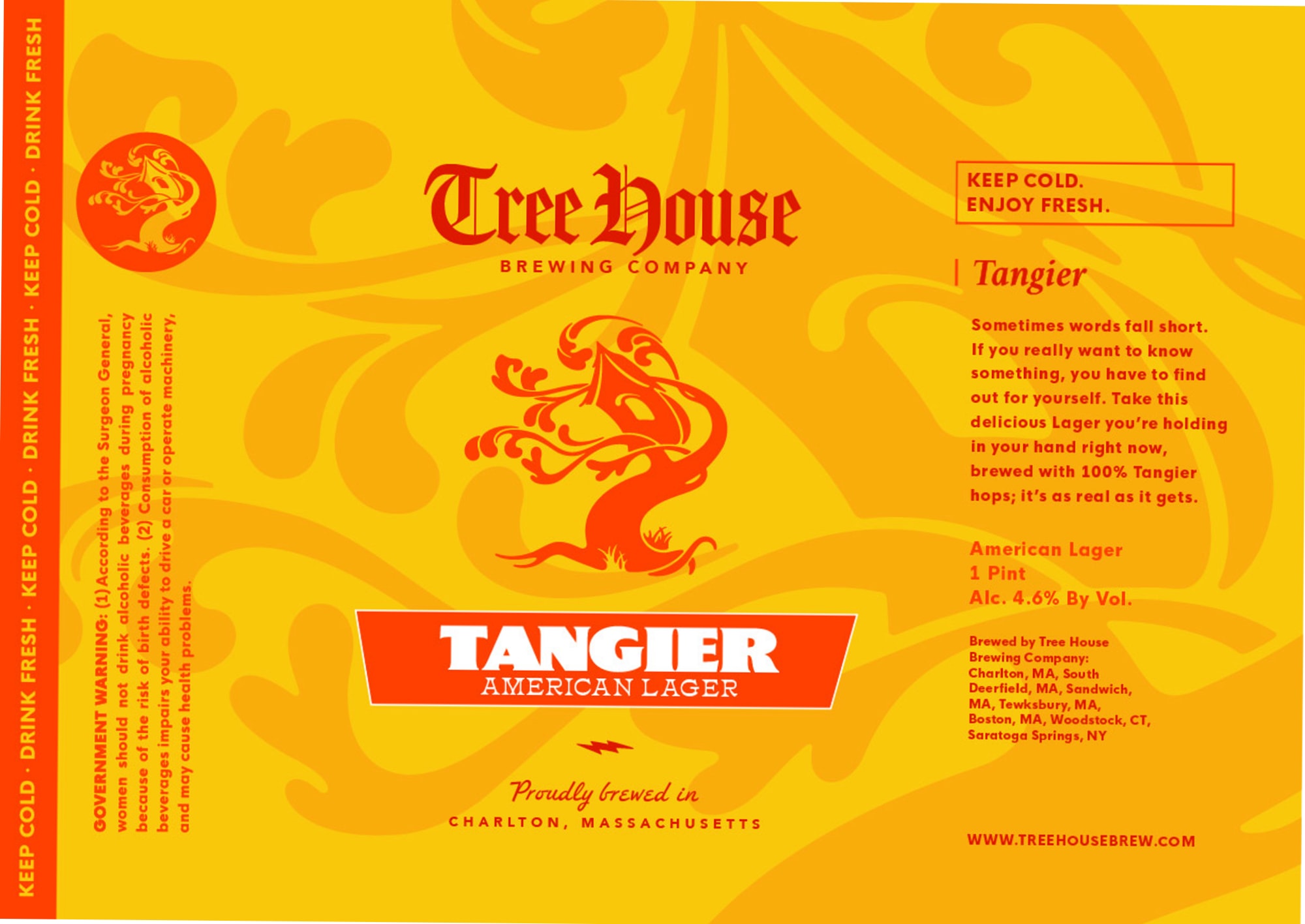 Tanger by Tree House Brewing Company - beer label