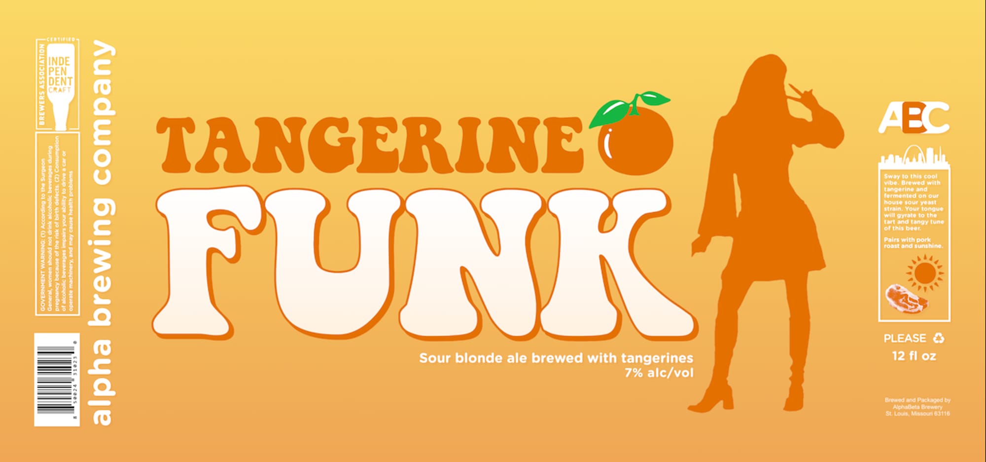 Tangerine Funk by Alpha Brewing Company - beer label