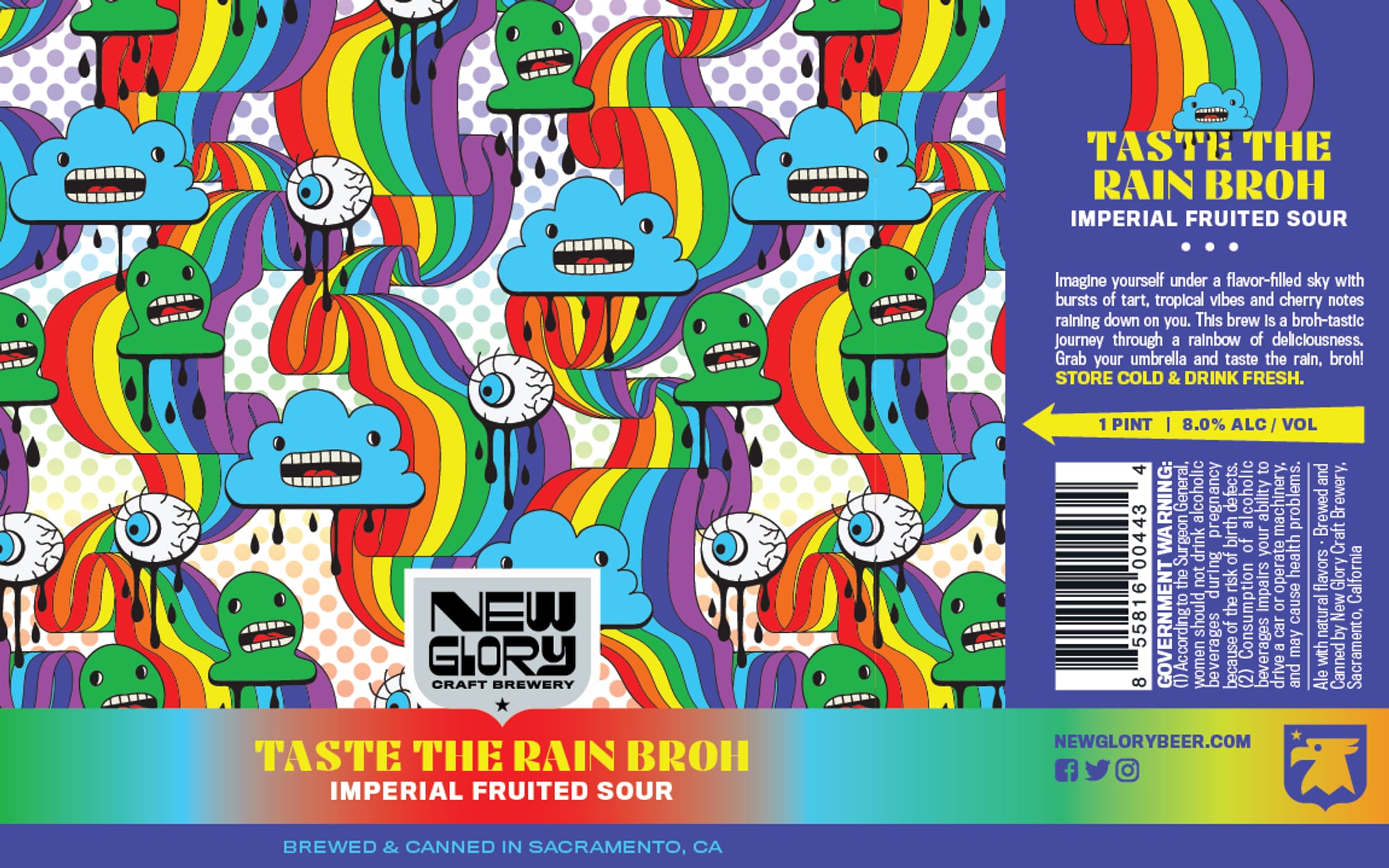 Taste the Rain Broh by New Glory Craft Brewery - beer label