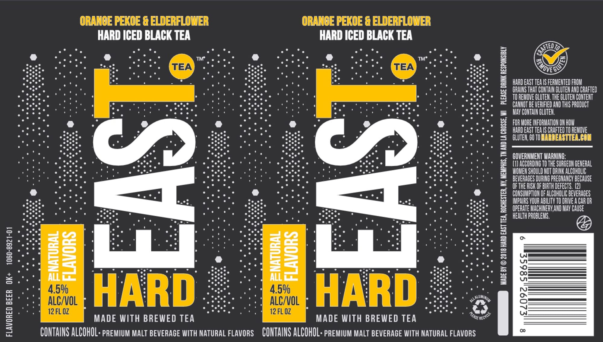 Tea Hard by Hard East Tea - beer label
