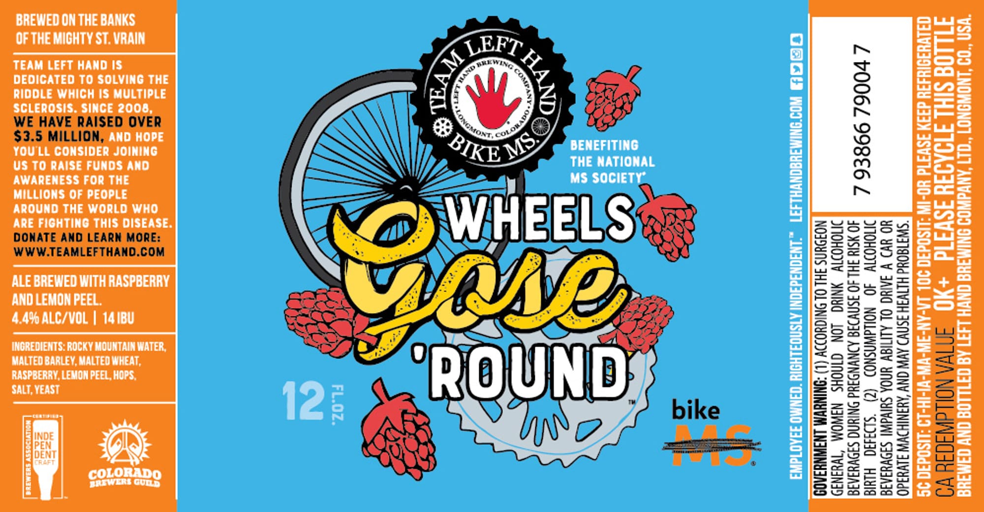 Wheels Case by Team Left Hand Brewing - beer label