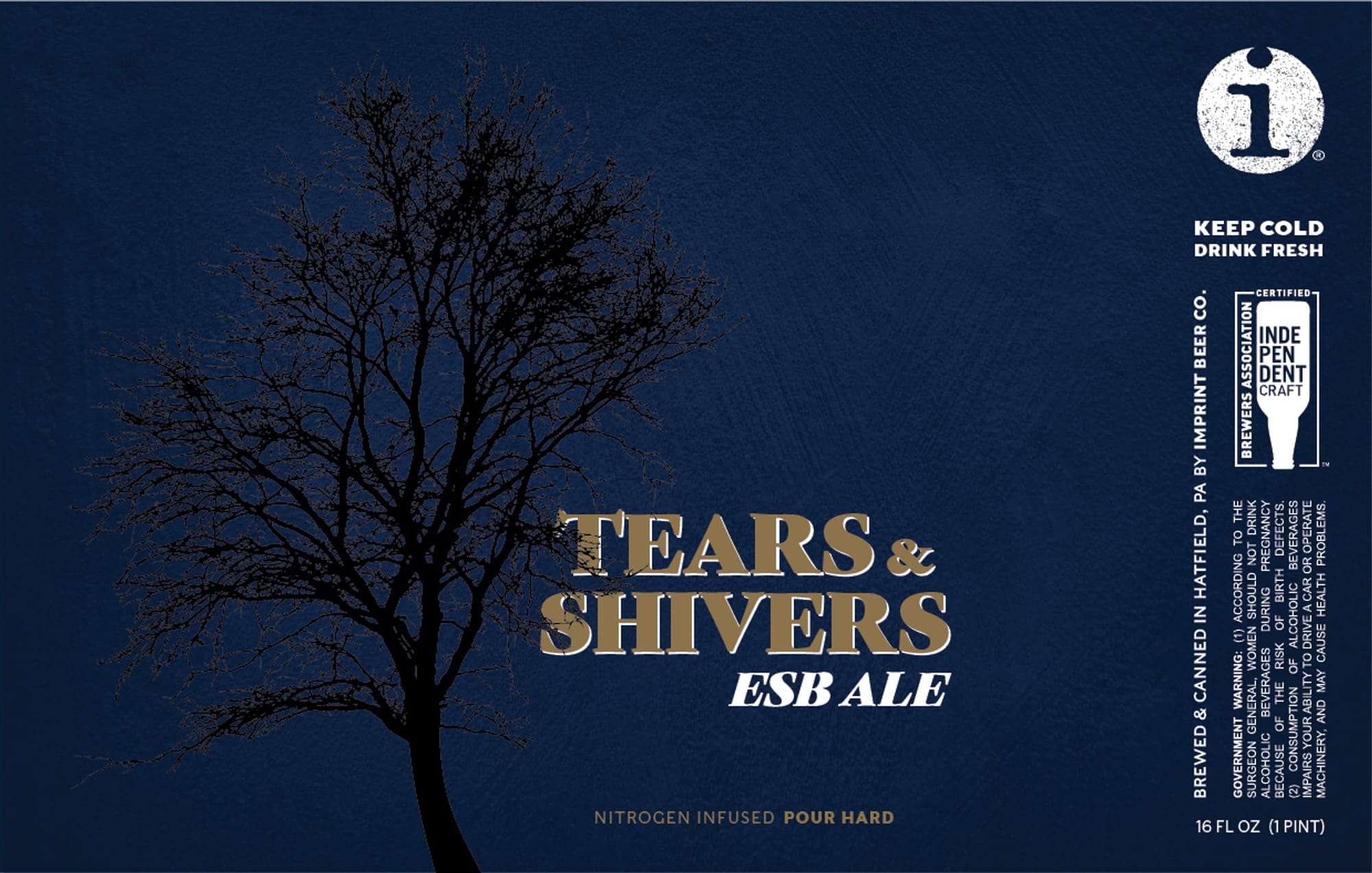 Tears & Shivers by Imprint Beer Co. - beer label
