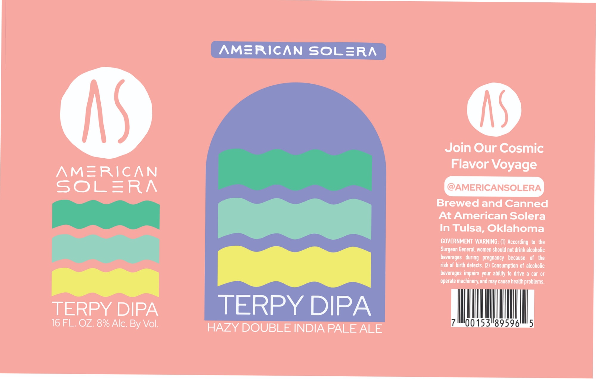 Terpy DIPA by American Solera - beer label