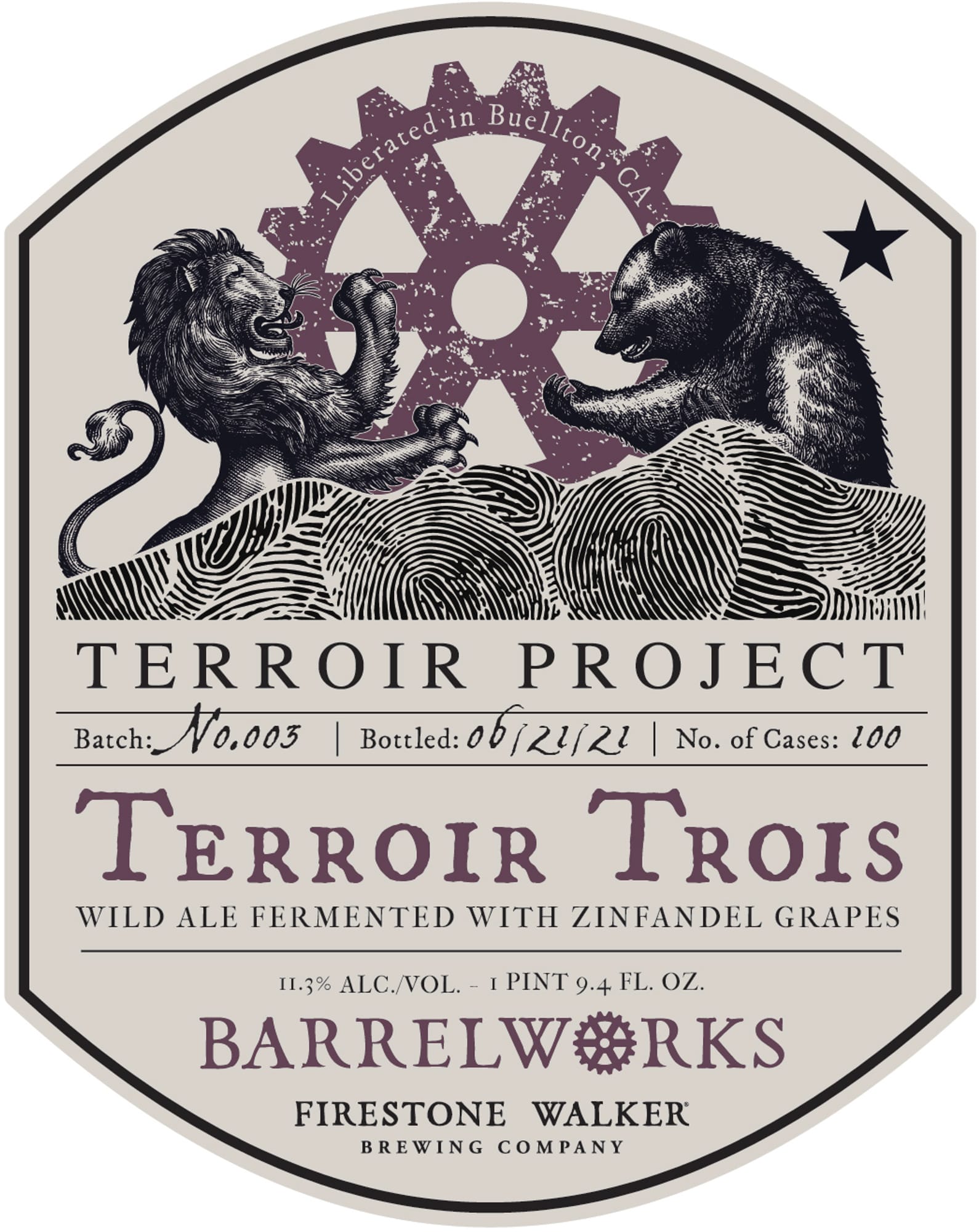 Terroir Trois by Firestone Walker Brewing Company - beer label