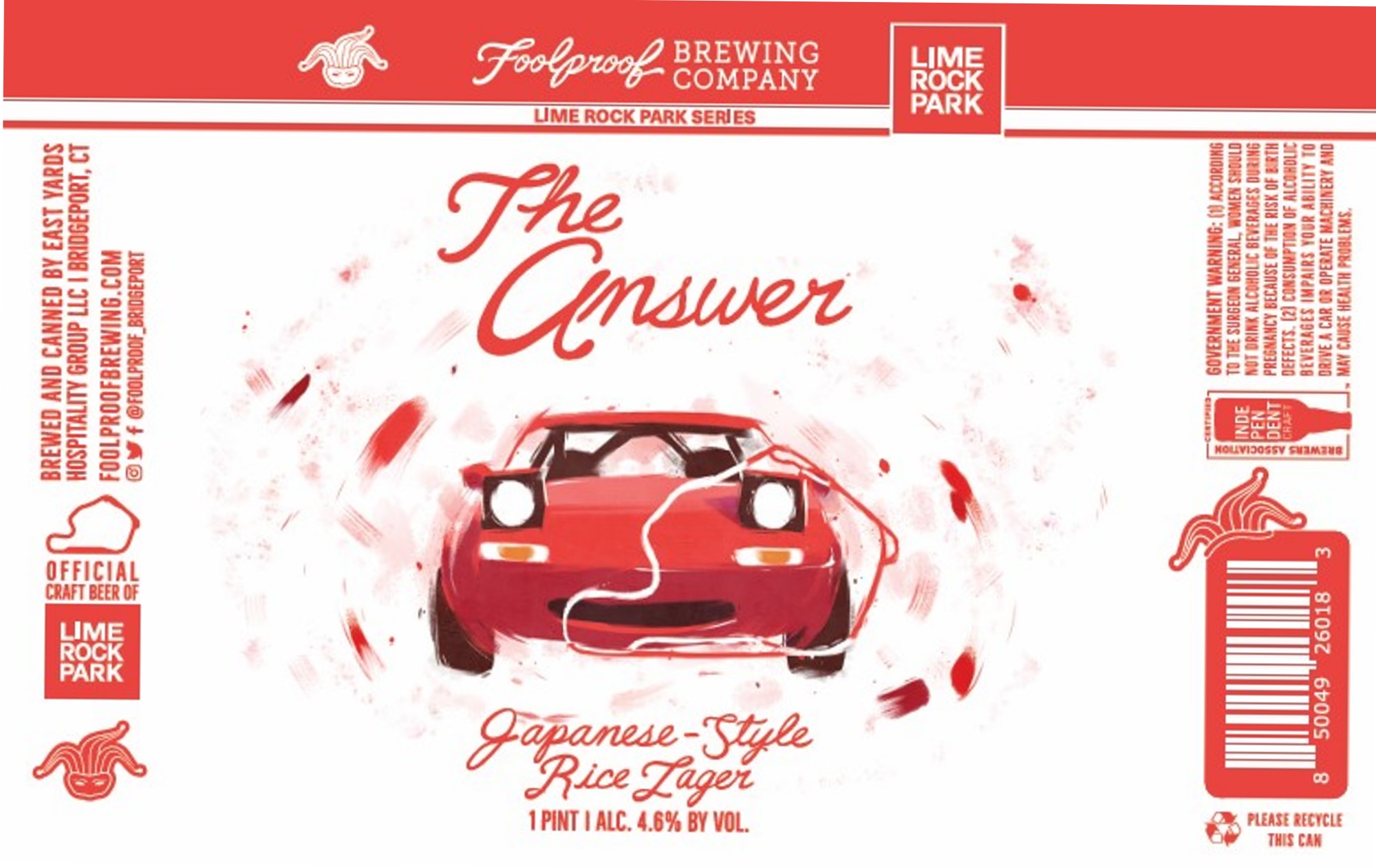 The Answer by Foolproof Brewing Company - beer label