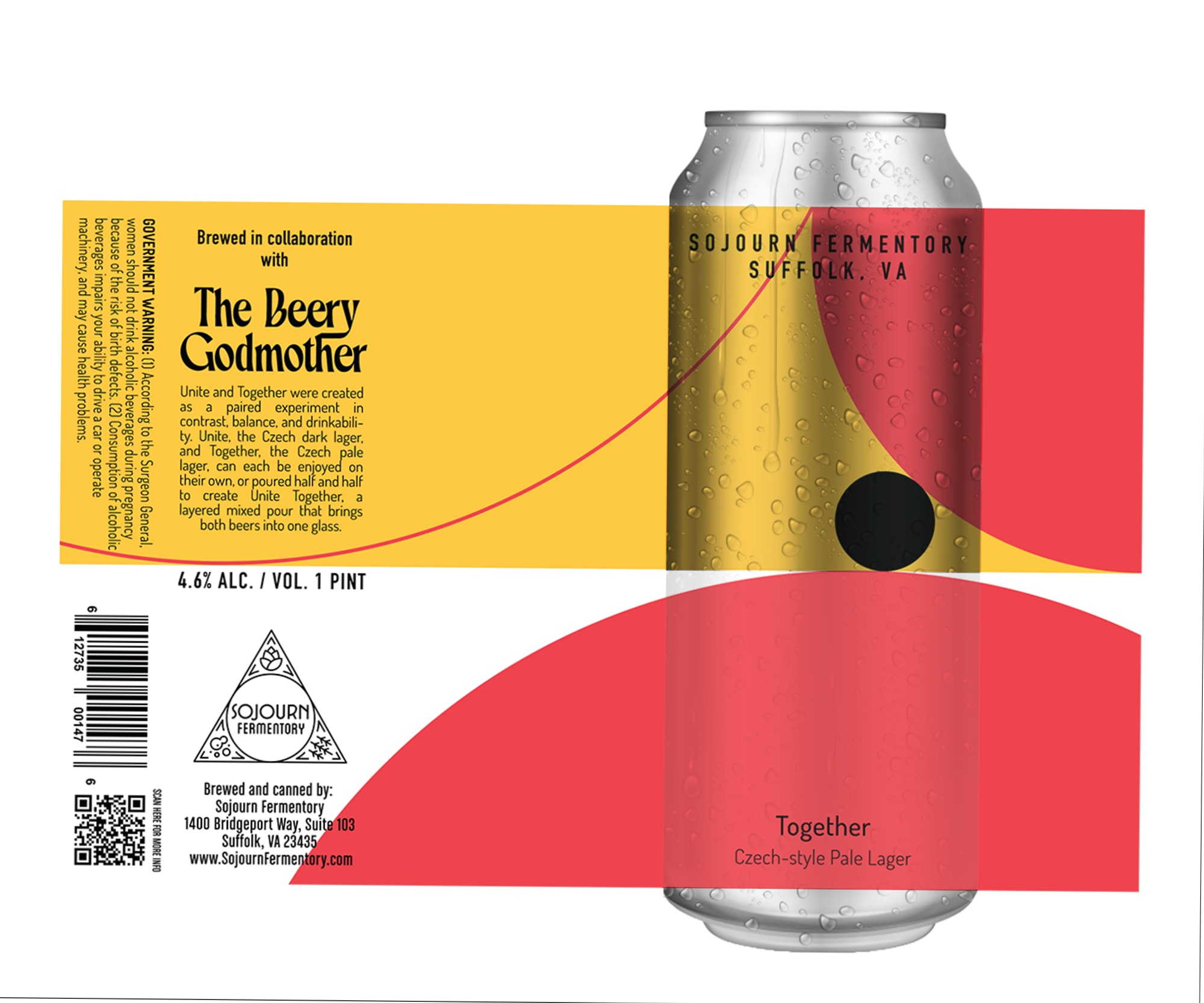 The Beery Godmother by Sojourn Fermentory - beer label