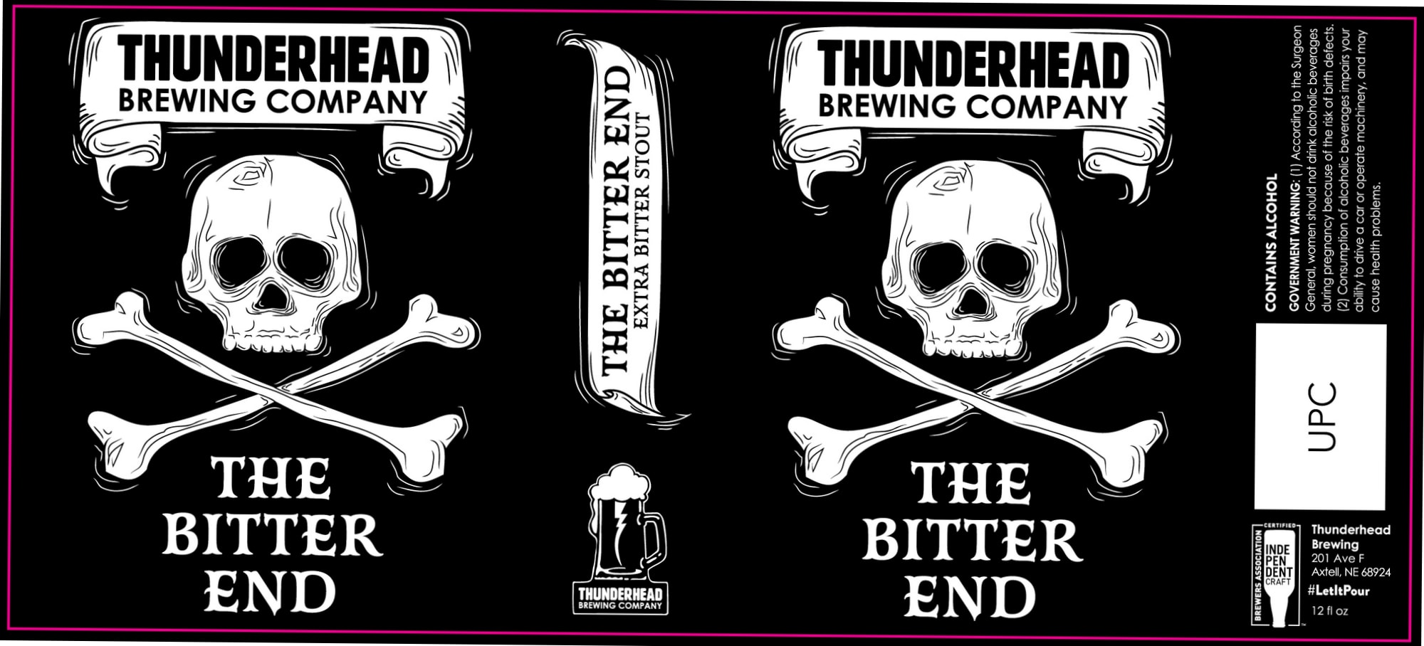 The Bitter End by Thunderhead Brewing Company - beer label