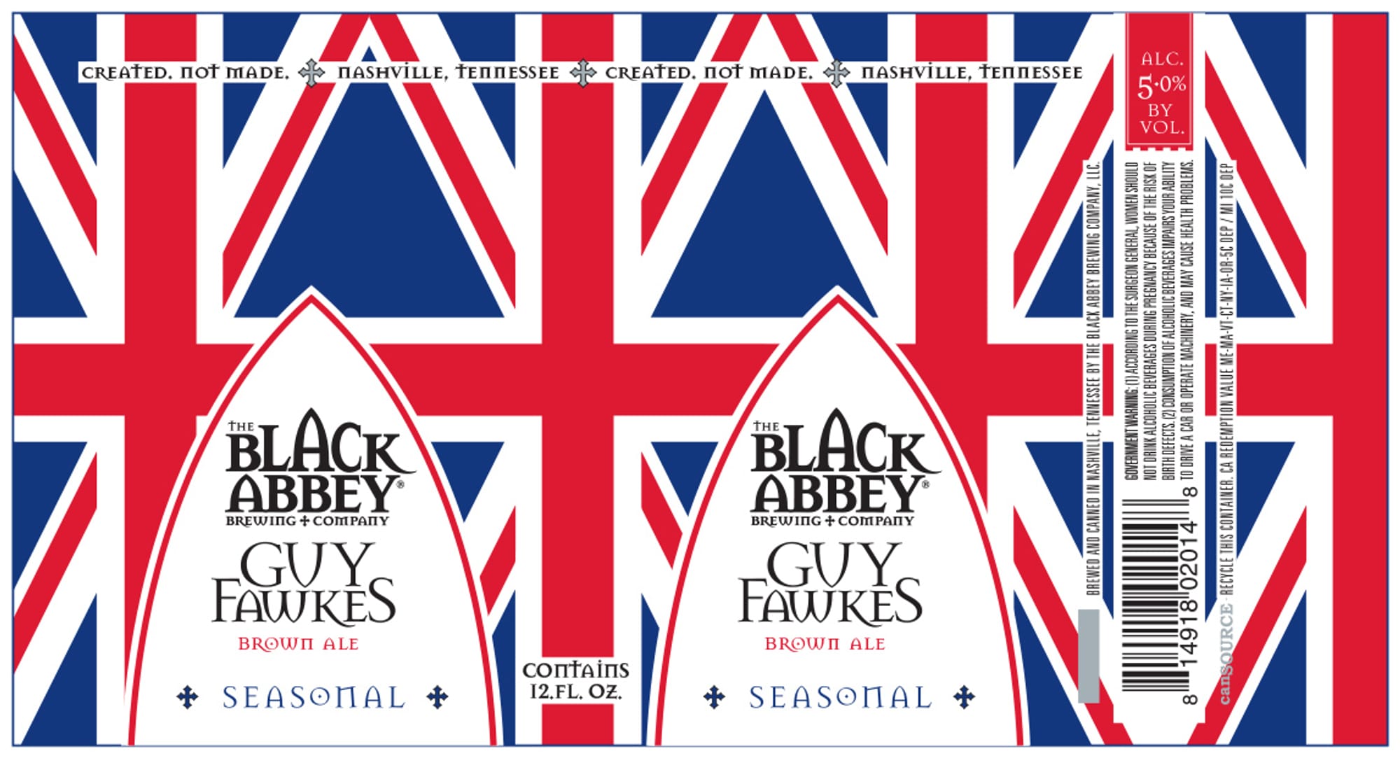Guy Fawkes by The Black Abbey Brewing Company - beer label