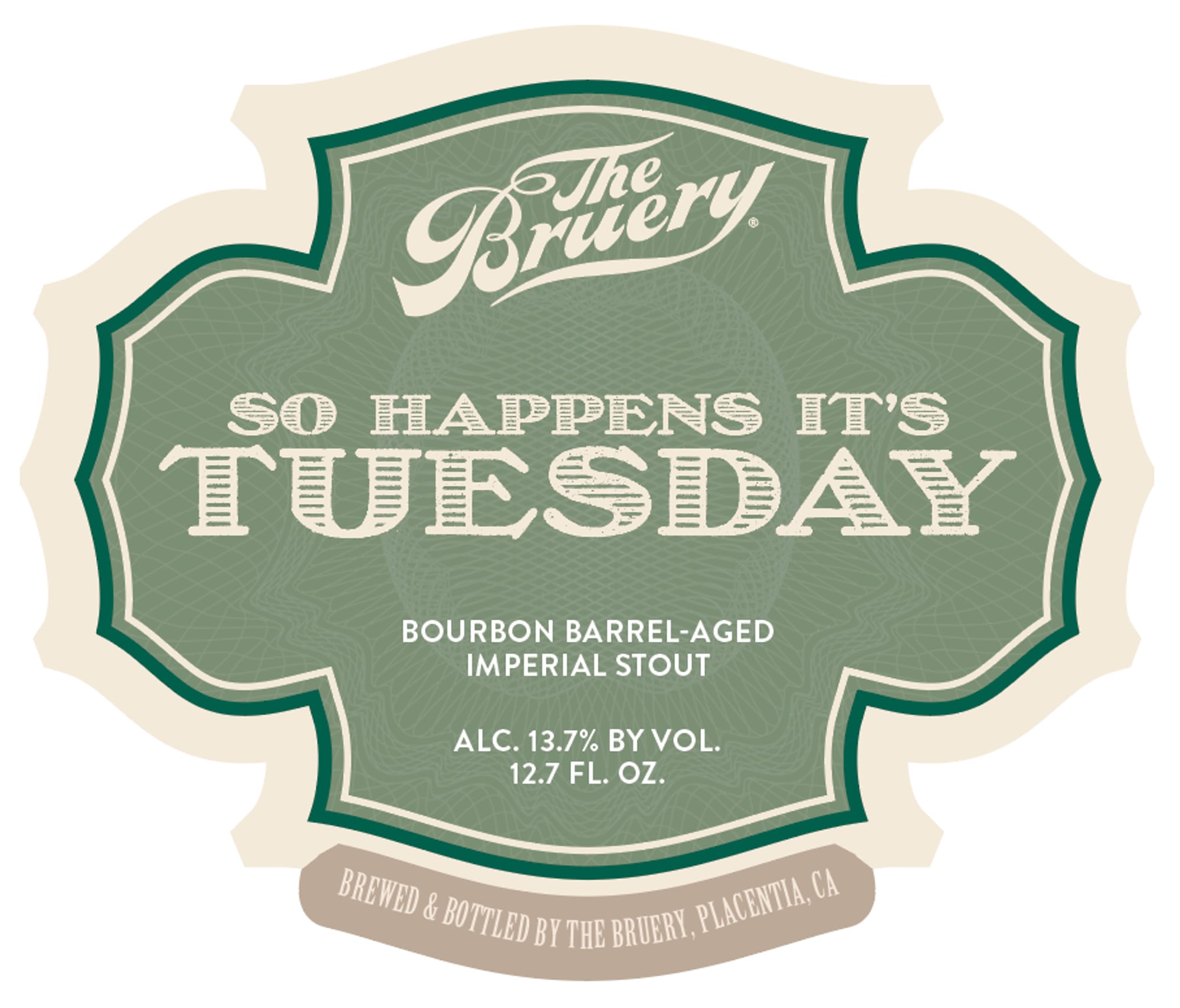 So Happens It’s Tuesday by The Bruery - beer label