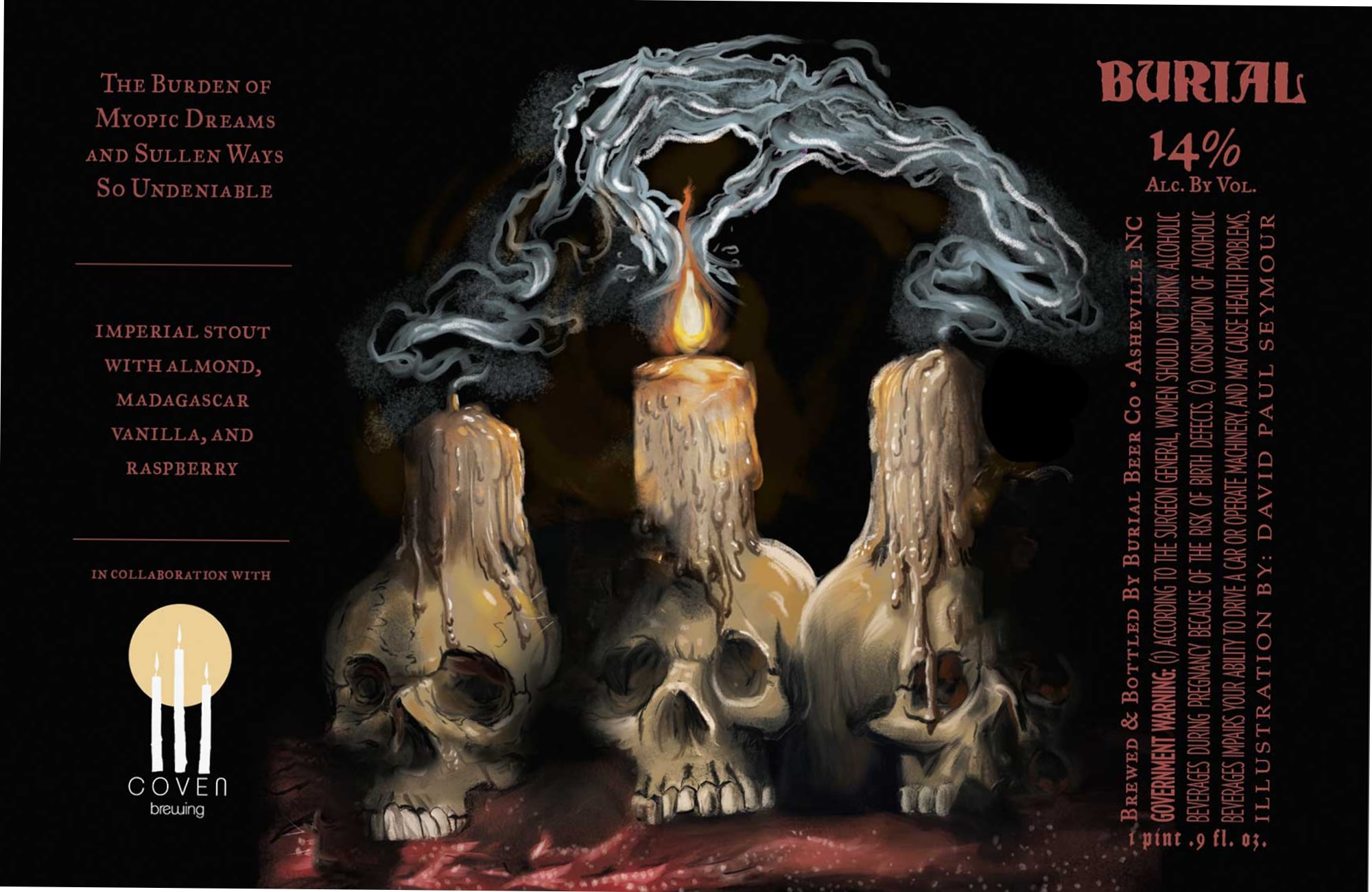 The Burden of Myopic Dreams and Sullen Ways by Burial Beer Co. - beer label